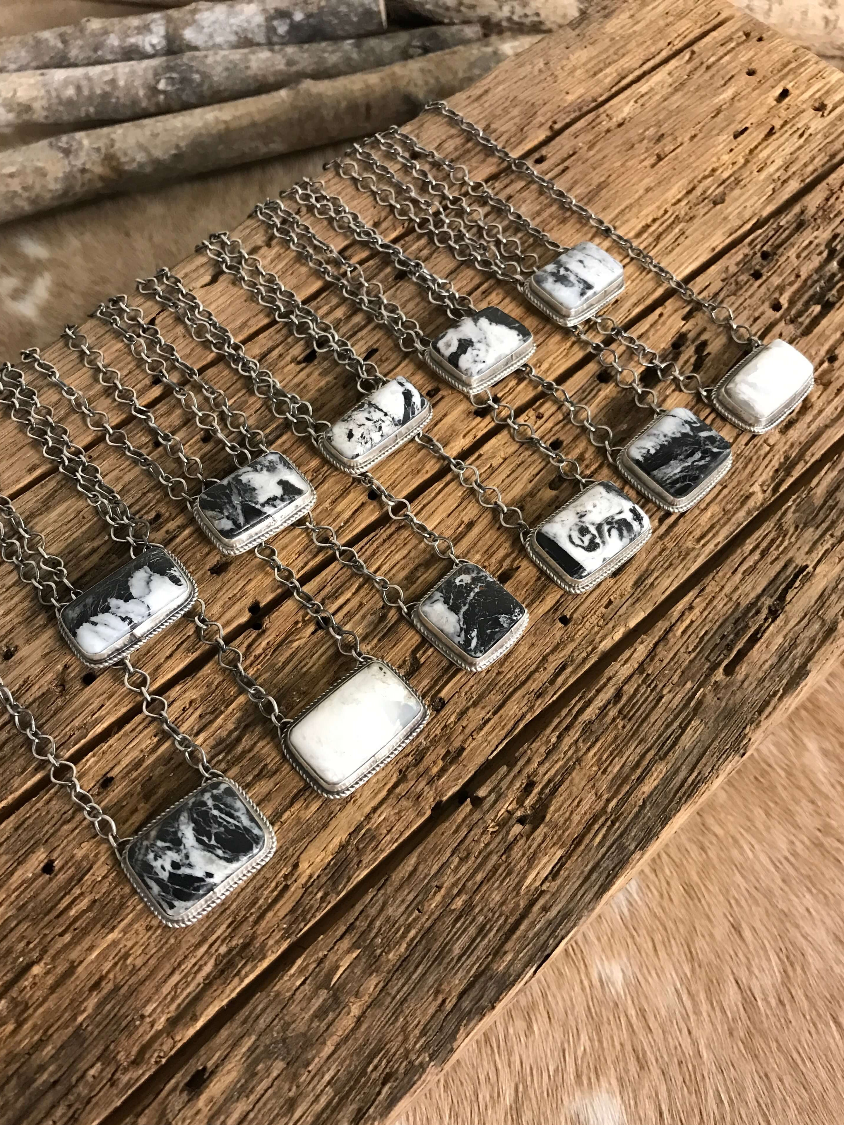 The Bond Necklaces-Necklaces-Calli Co., Turquoise and Silver Jewelry, Native American Handmade, Zuni Tribe, Navajo Tribe, Brock Texas