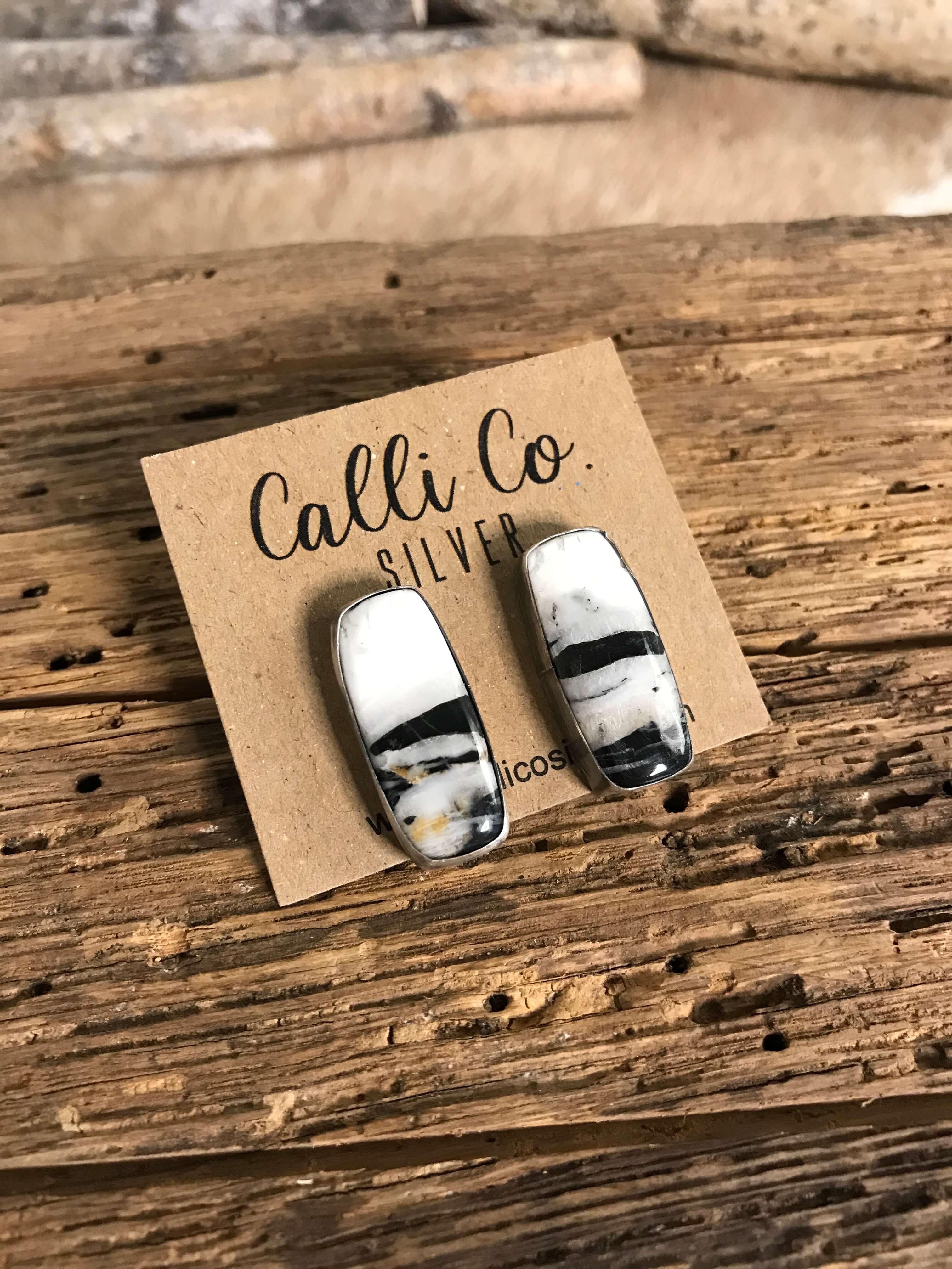The Favorite Studs, 3-Earrings-Calli Co., Turquoise and Silver Jewelry, Native American Handmade, Zuni Tribe, Navajo Tribe, Brock Texas