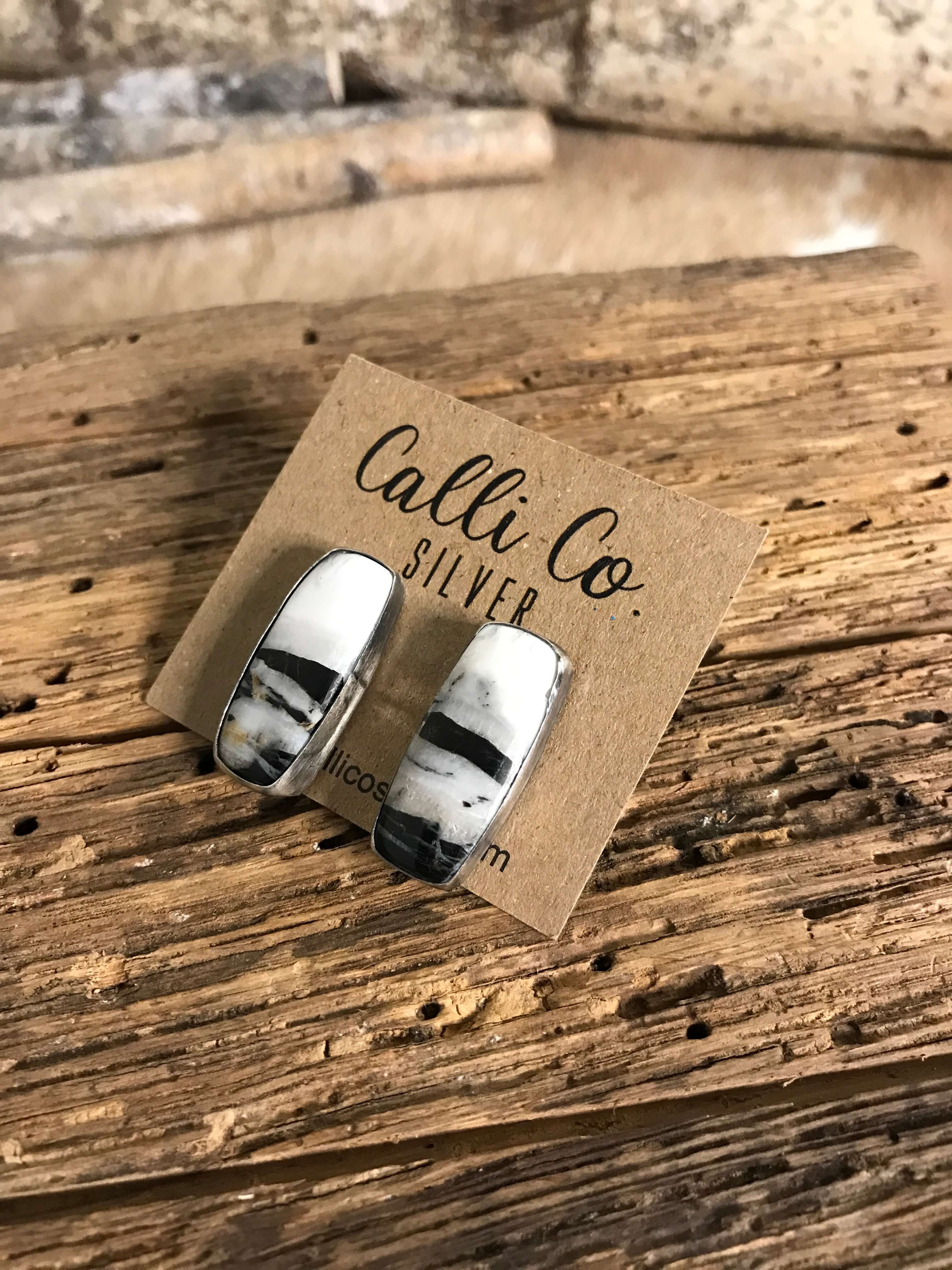 The Favorite Studs, 3-Earrings-Calli Co., Turquoise and Silver Jewelry, Native American Handmade, Zuni Tribe, Navajo Tribe, Brock Texas