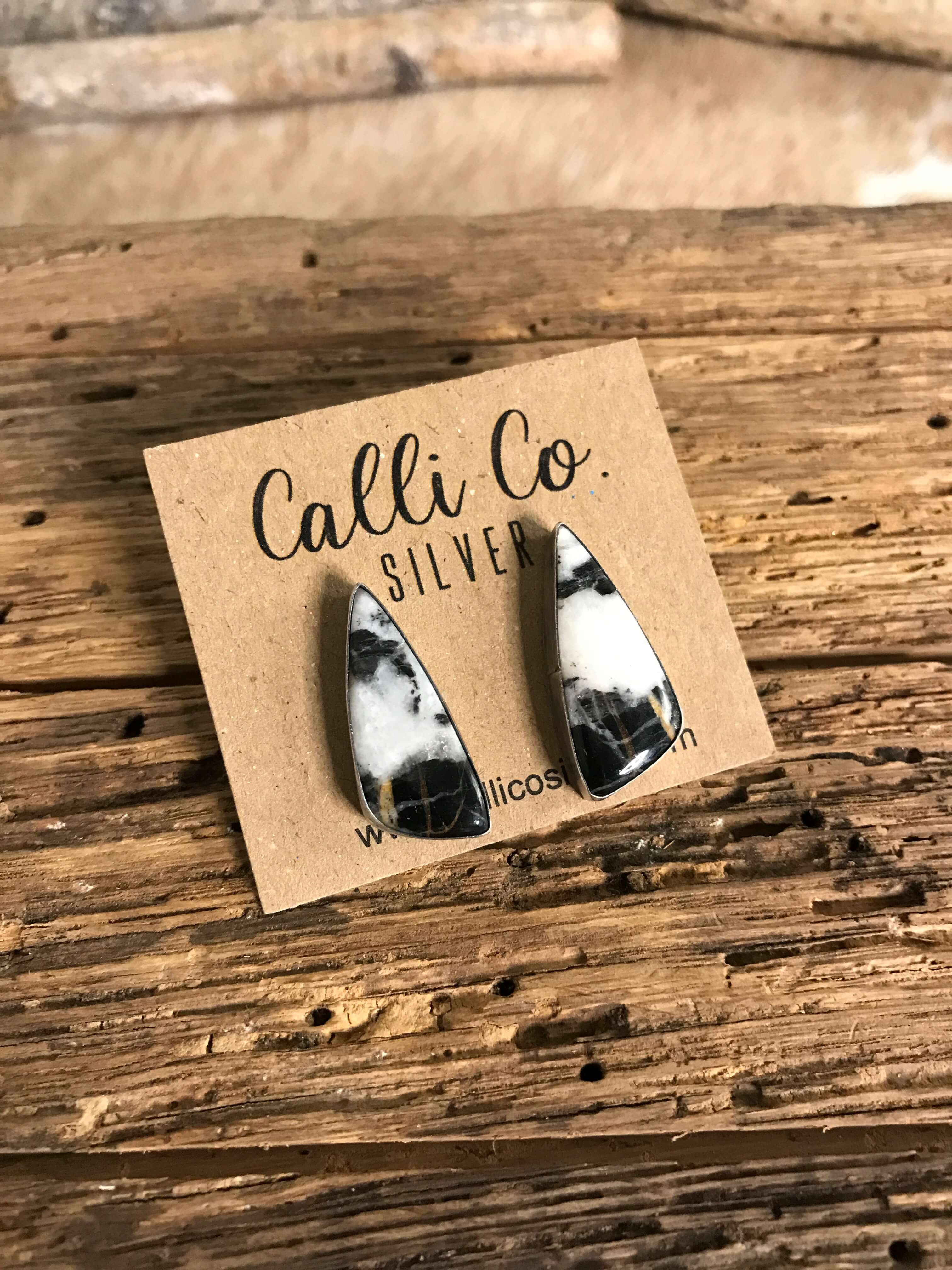 The Favorite Studs, 12-Earrings-Calli Co., Turquoise and Silver Jewelry, Native American Handmade, Zuni Tribe, Navajo Tribe, Brock Texas