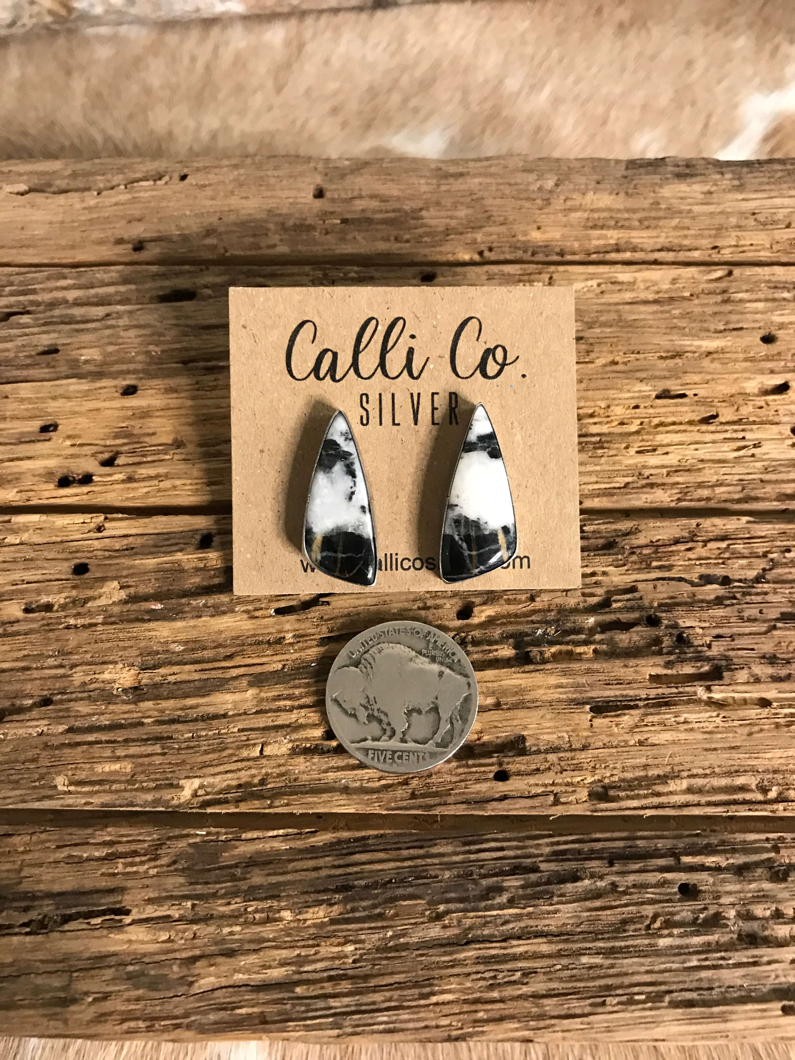 The Favorite Studs, 12-Earrings-Calli Co., Turquoise and Silver Jewelry, Native American Handmade, Zuni Tribe, Navajo Tribe, Brock Texas