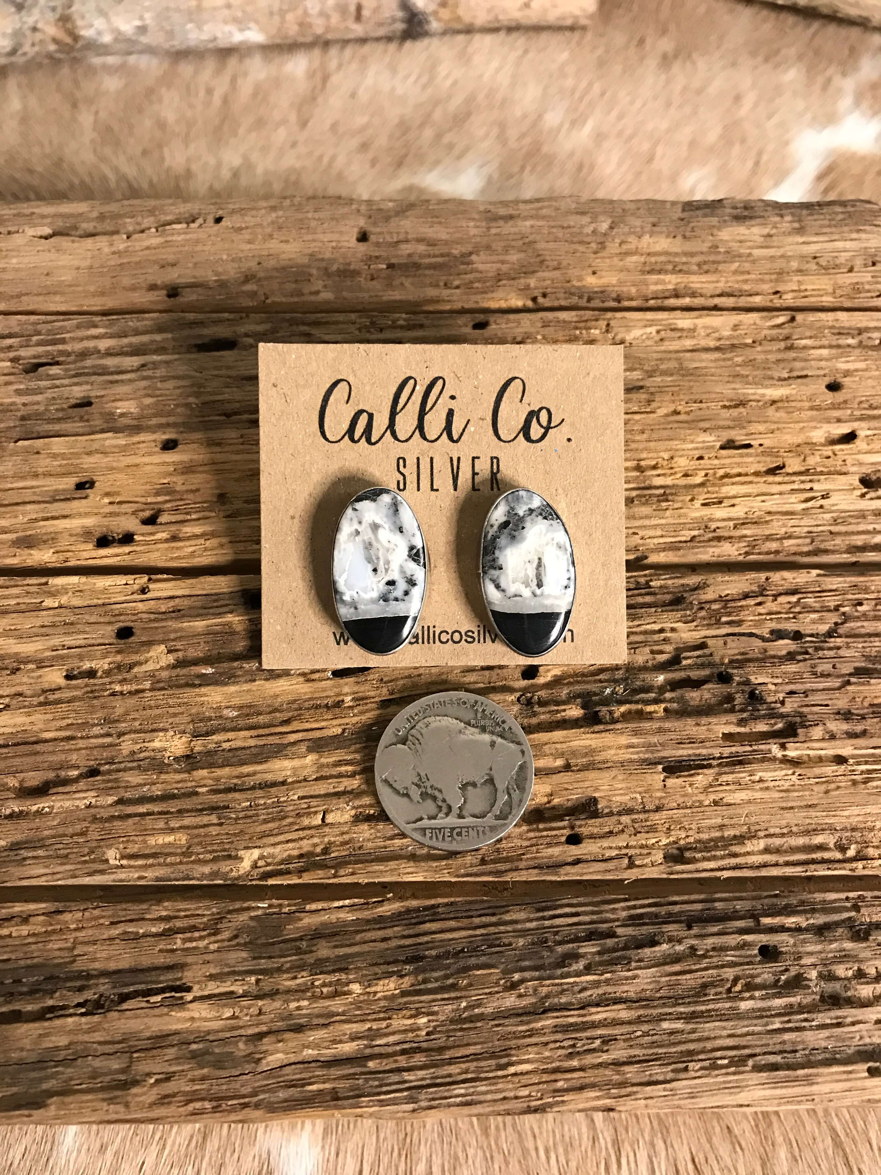 The Favorite Studs, 14-Earrings-Calli Co., Turquoise and Silver Jewelry, Native American Handmade, Zuni Tribe, Navajo Tribe, Brock Texas