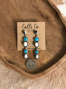 The Orogrande Earrings, 1-Earrings-Calli Co., Turquoise and Silver Jewelry, Native American Handmade, Zuni Tribe, Navajo Tribe, Brock Texas