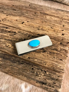 The Cochise Money Clip-Miscellaneous-Calli Co., Turquoise and Silver Jewelry, Native American Handmade, Zuni Tribe, Navajo Tribe, Brock Texas