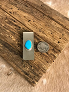 The Cochise Money Clip-Miscellaneous-Calli Co., Turquoise and Silver Jewelry, Native American Handmade, Zuni Tribe, Navajo Tribe, Brock Texas