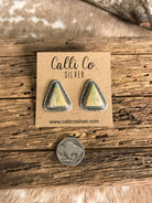 The Ribbon Studs, 5-Earrings-Calli Co., Turquoise and Silver Jewelry, Native American Handmade, Zuni Tribe, Navajo Tribe, Brock Texas