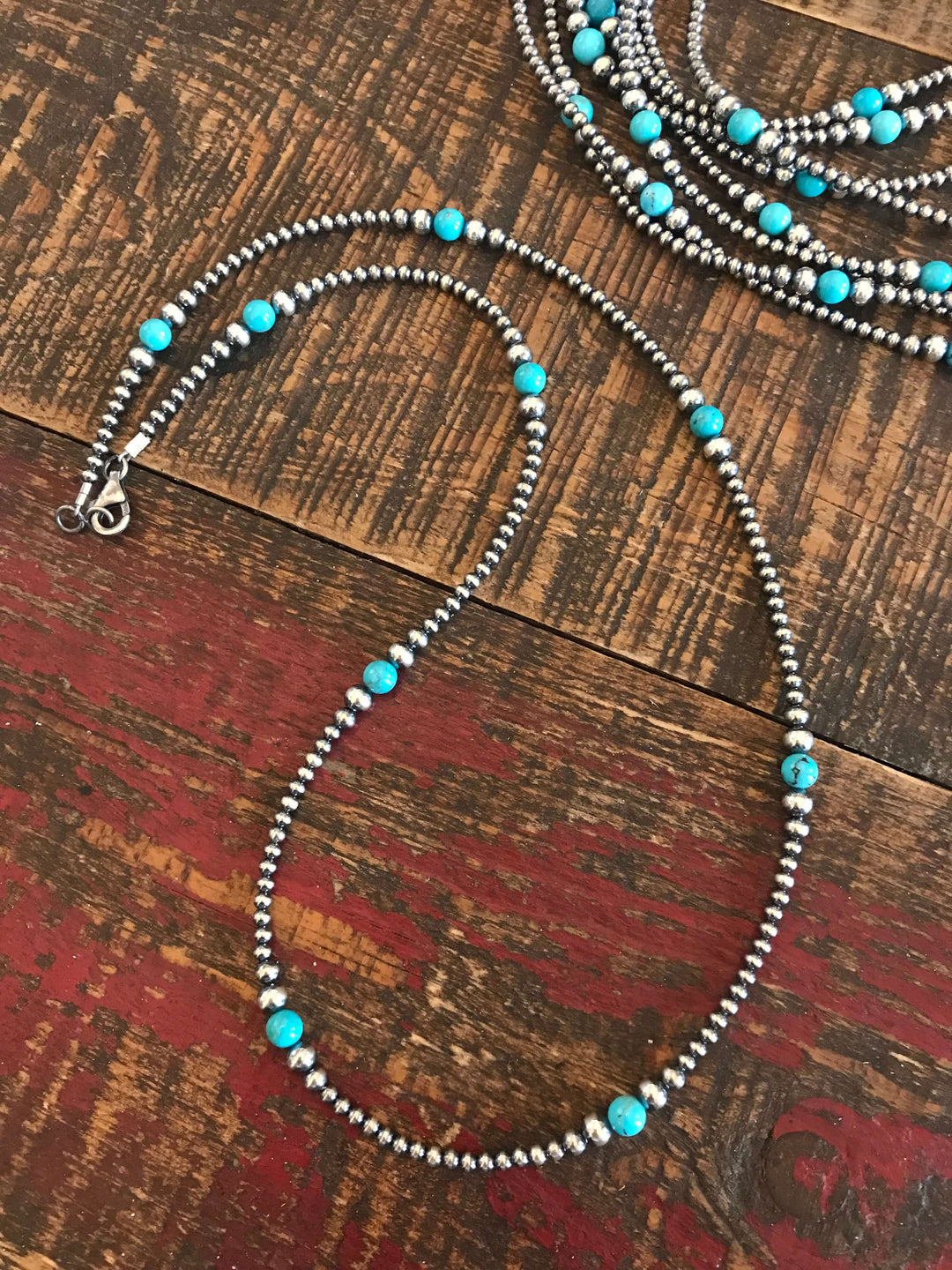 The Callison Necklace-Necklaces-Calli Co., Turquoise and Silver Jewelry, Native American Handmade, Zuni Tribe, Navajo Tribe, Brock Texas