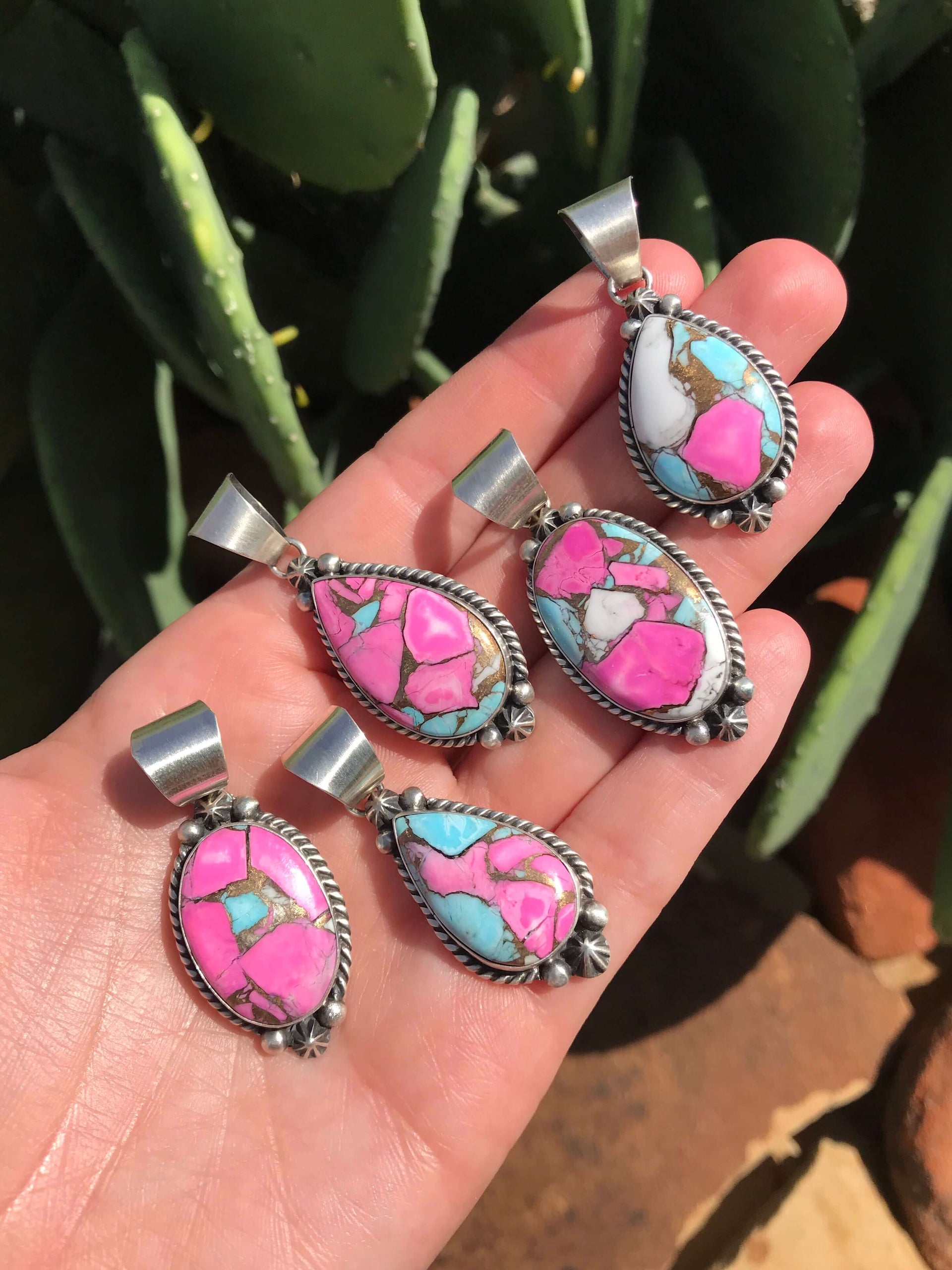 The Cotton Candy Pendants – Calli Co. Silver display picture 1