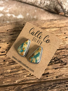 The Ribbon Studs, 15-Earrings-Calli Co., Turquoise and Silver Jewelry, Native American Handmade, Zuni Tribe, Navajo Tribe, Brock Texas