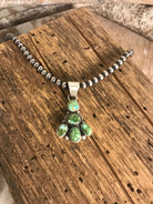 The Wenden Turquoise Pendant-Pendants-Calli Co., Turquoise and Silver Jewelry, Native American Handmade, Zuni Tribe, Navajo Tribe, Brock Texas