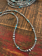 The Jackson Necklace in Turquoise-Necklaces-Calli Co., Turquoise and Silver Jewelry, Native American Handmade, Zuni Tribe, Navajo Tribe, Brock Texas