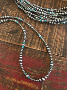 The Jackson Necklace in Turquoise-Necklaces-Calli Co., Turquoise and Silver Jewelry, Native American Handmade, Zuni Tribe, Navajo Tribe, Brock Texas