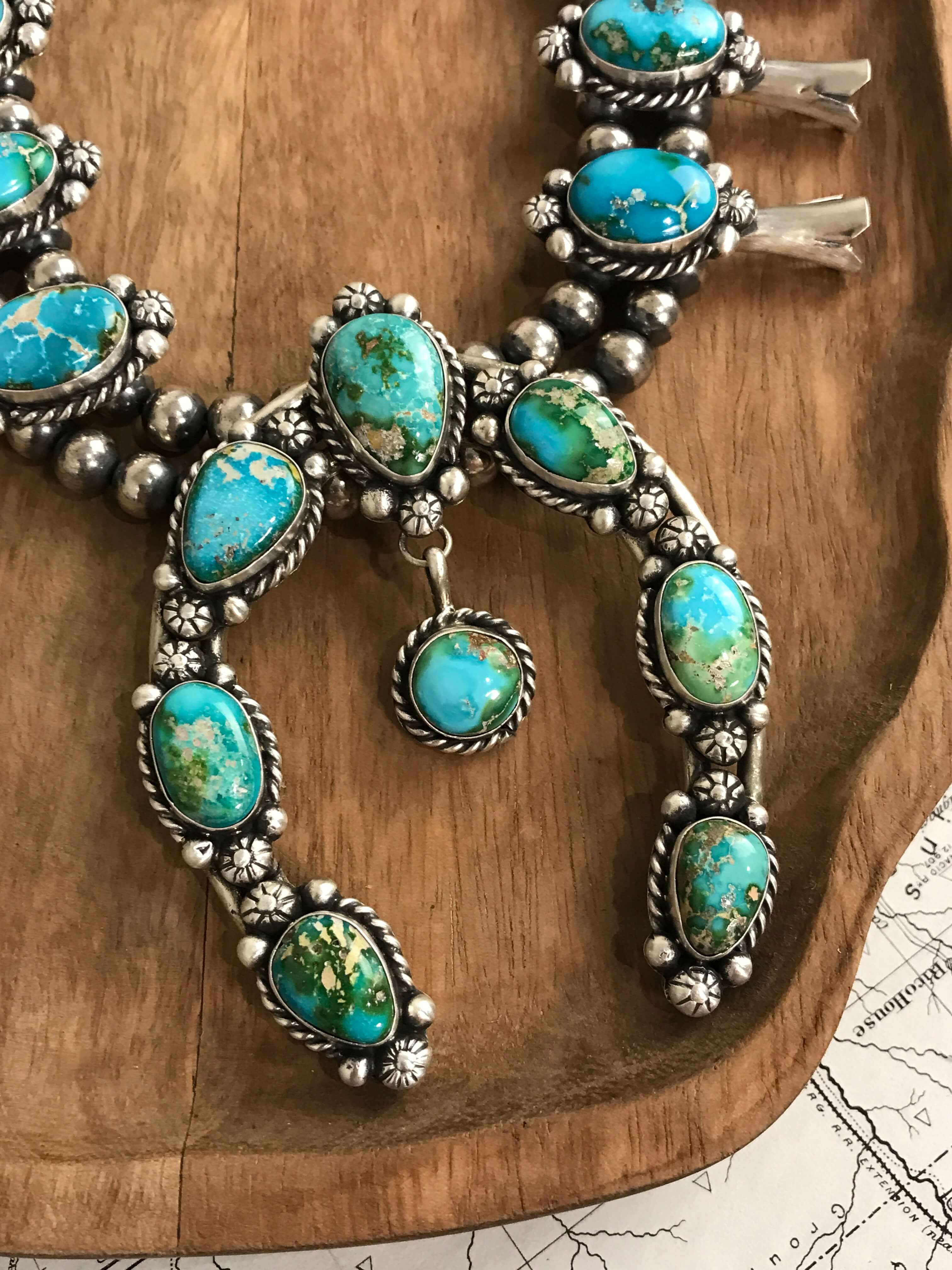 The Wind River Squash Blossom Necklace Set | Calli Co. Silver