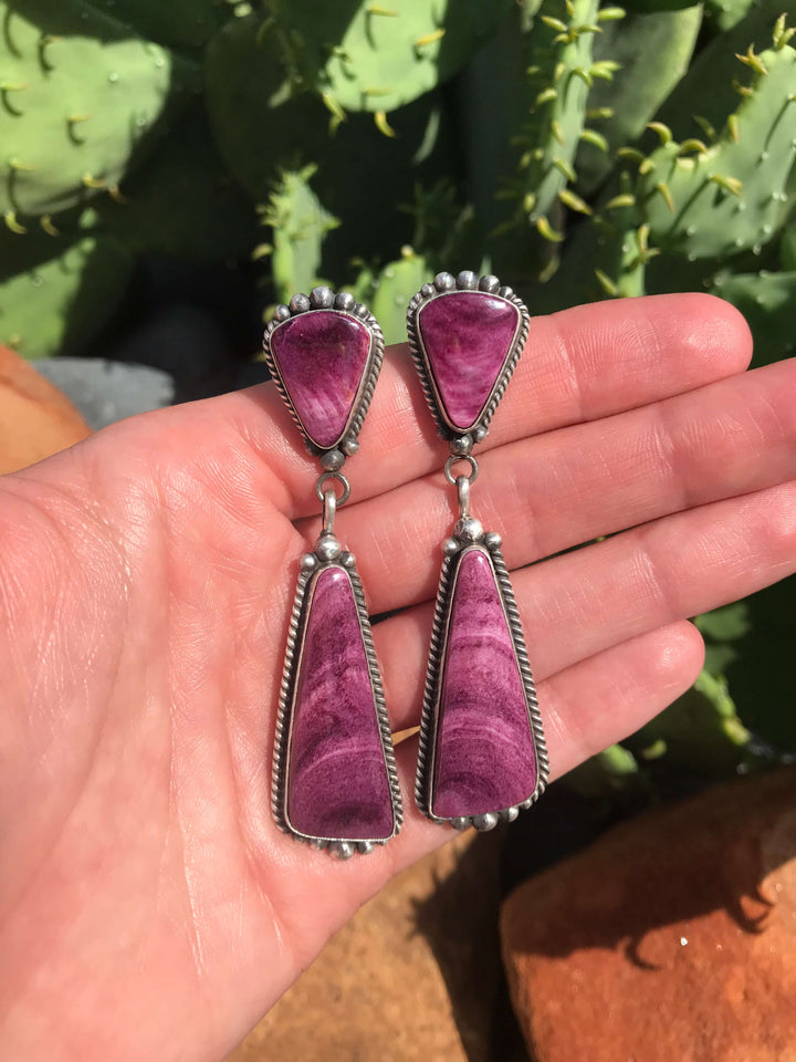 The Glendale Earrings, 14-Earrings-Calli Co., Turquoise and Silver Jewelry, Native American Handmade, Zuni Tribe, Navajo Tribe, Brock Texas