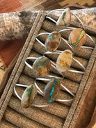 The Roberts Turquoise Cuffs-Bracelets & Cuffs-Calli Co., Turquoise and Silver Jewelry, Native American Handmade, Zuni Tribe, Navajo Tribe, Brock Texas