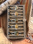 The Roberts Turquoise Cuffs-Bracelets & Cuffs-Calli Co., Turquoise and Silver Jewelry, Native American Handmade, Zuni Tribe, Navajo Tribe, Brock Texas