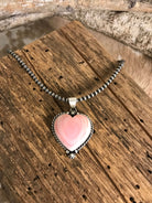 The Naylor Heart Pendants-Pendants-Calli Co., Turquoise and Silver Jewelry, Native American Handmade, Zuni Tribe, Navajo Tribe, Brock Texas