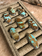 The Hiawatha Adjustable Rings-Rings-Calli Co., Turquoise and Silver Jewelry, Native American Handmade, Zuni Tribe, Navajo Tribe, Brock Texas