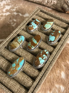 The Hiawatha Adjustable Rings-Rings-Calli Co., Turquoise and Silver Jewelry, Native American Handmade, Zuni Tribe, Navajo Tribe, Brock Texas