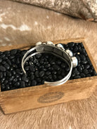 The Wycombe Cuff, 1-Bracelets & Cuffs-Calli Co., Turquoise and Silver Jewelry, Native American Handmade, Zuni Tribe, Navajo Tribe, Brock Texas