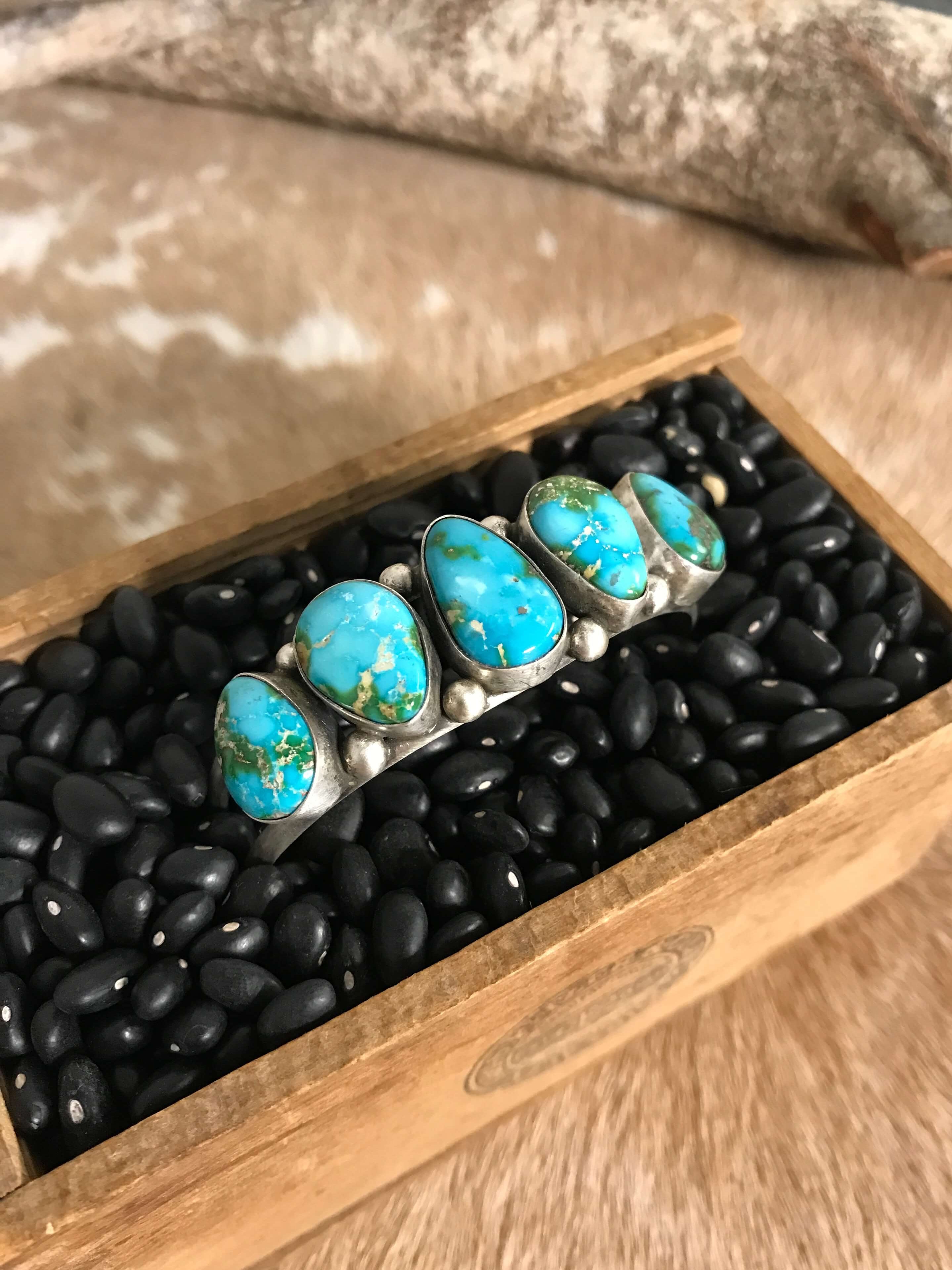 The Wycombe Cuff, 2-Bracelets & Cuffs-Calli Co., Turquoise and Silver Jewelry, Native American Handmade, Zuni Tribe, Navajo Tribe, Brock Texas