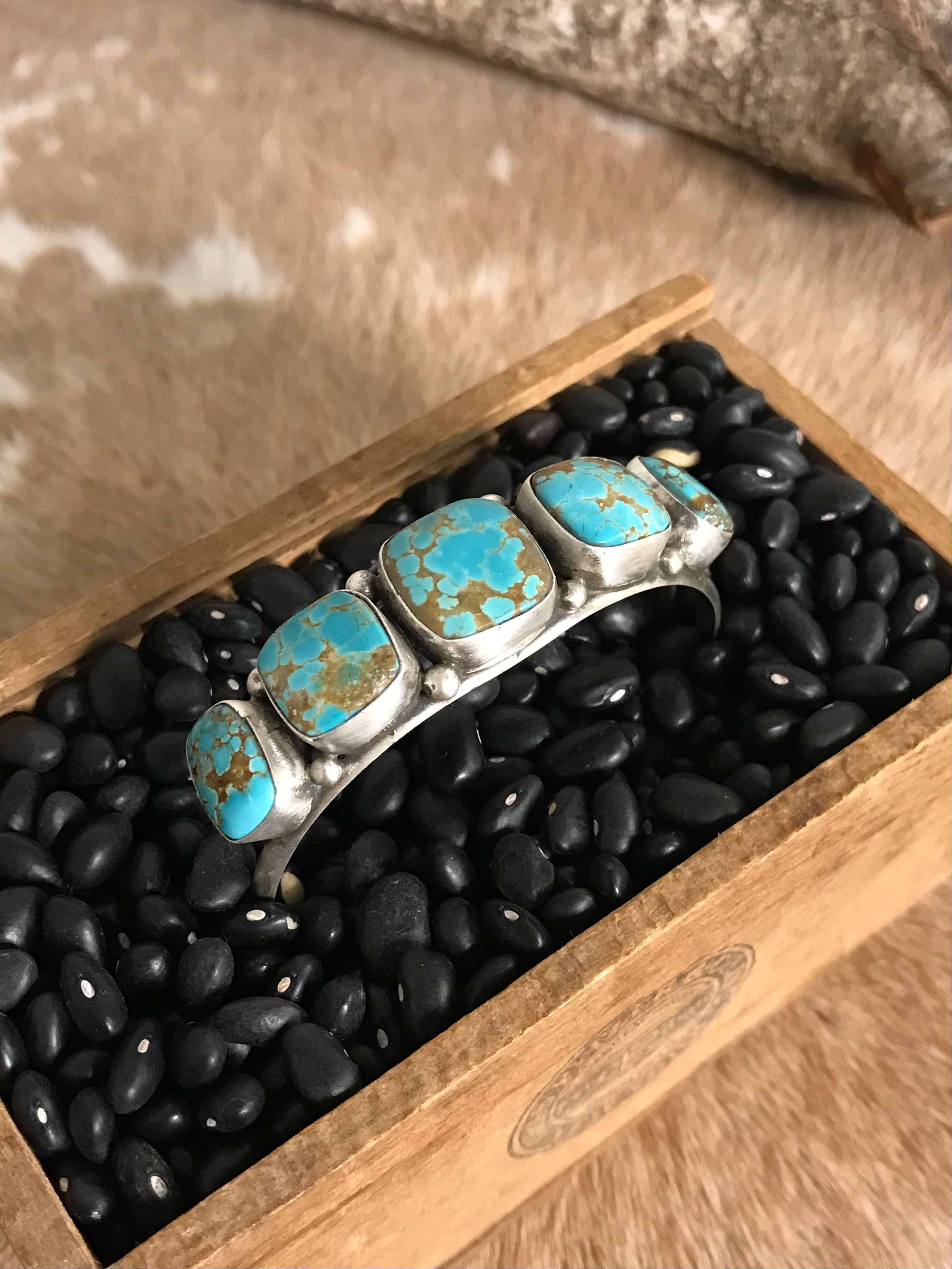 The Wycombe Cuff, 3-Bracelets & Cuffs-Calli Co., Turquoise and Silver Jewelry, Native American Handmade, Zuni Tribe, Navajo Tribe, Brock Texas