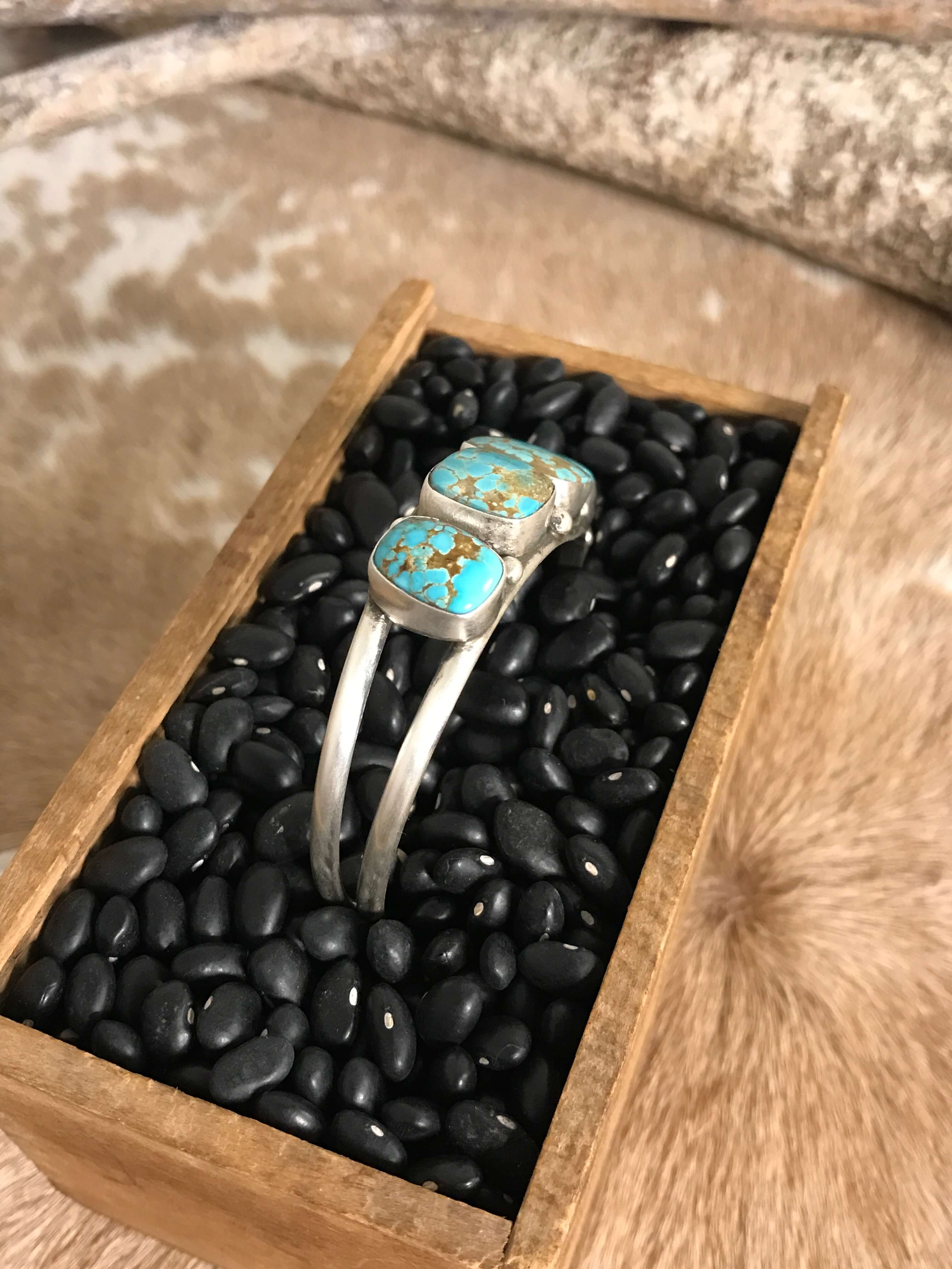 The Wycombe Cuff, 3-Bracelets & Cuffs-Calli Co., Turquoise and Silver Jewelry, Native American Handmade, Zuni Tribe, Navajo Tribe, Brock Texas