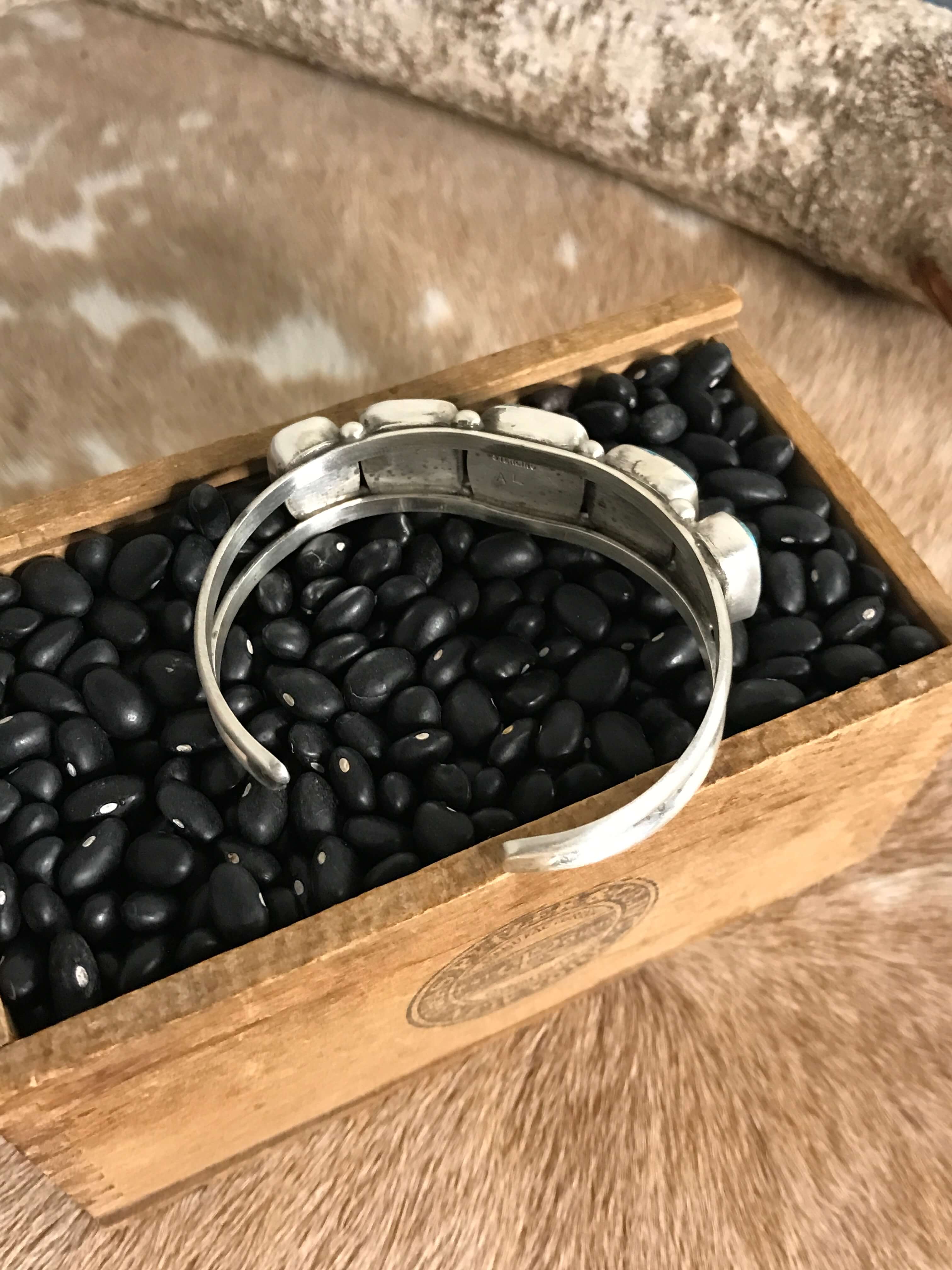 The Wycombe Cuff, 3-Bracelets & Cuffs-Calli Co., Turquoise and Silver Jewelry, Native American Handmade, Zuni Tribe, Navajo Tribe, Brock Texas
