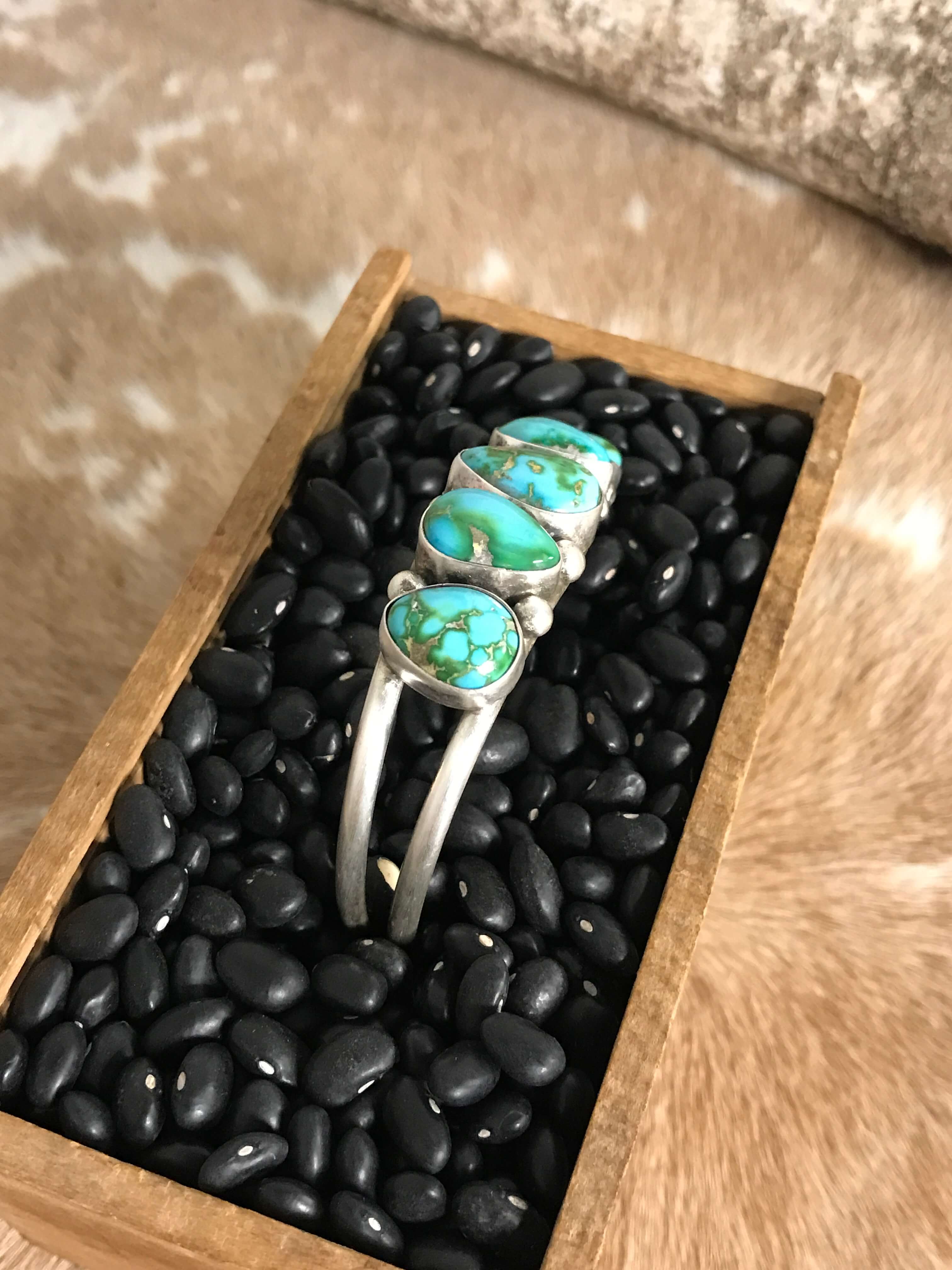 The Wycombe Cuff, 4-Bracelets & Cuffs-Calli Co., Turquoise and Silver Jewelry, Native American Handmade, Zuni Tribe, Navajo Tribe, Brock Texas