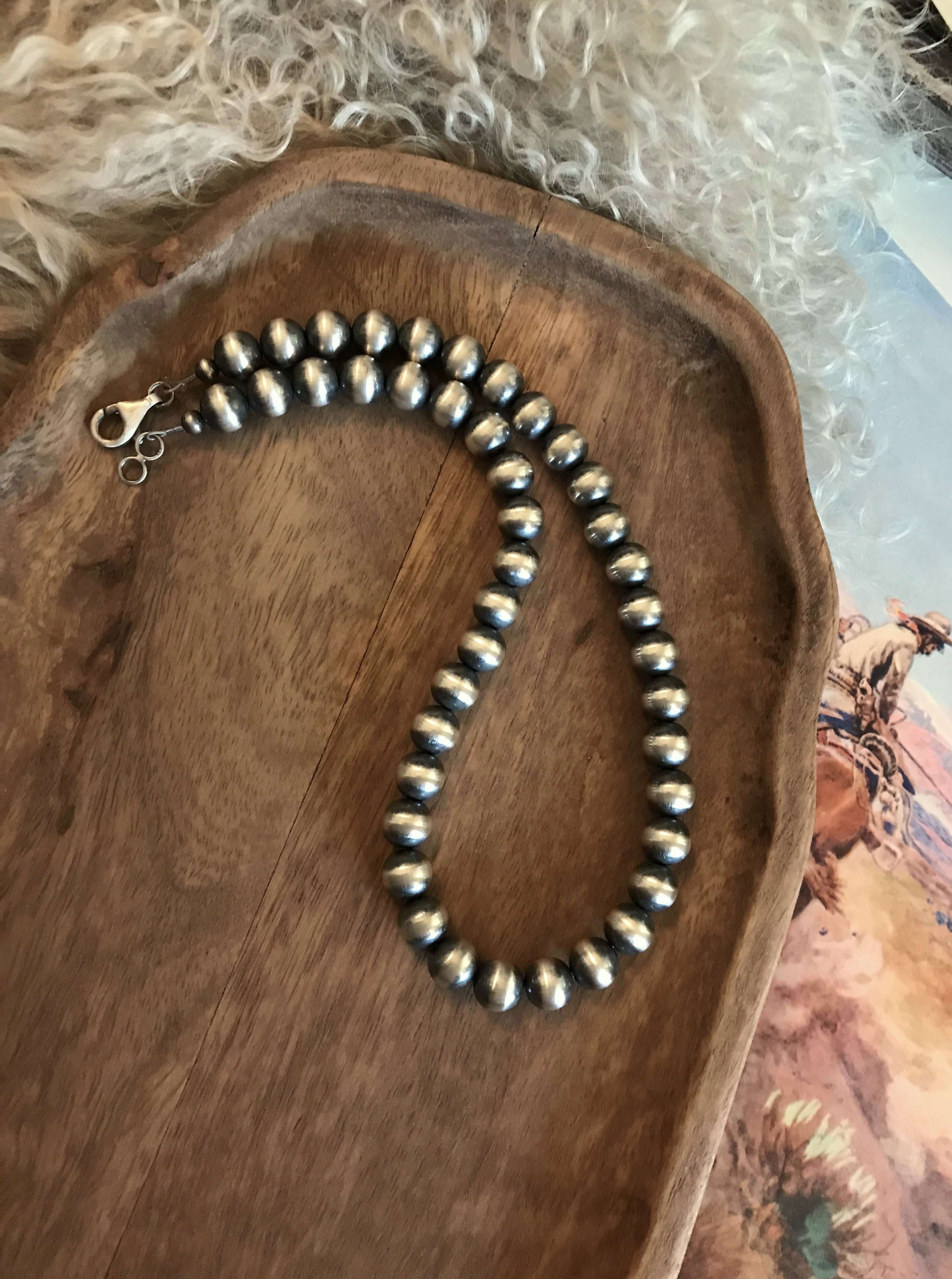 10mm Pearl Necklace Calli Co. Silver Fort Worth TX