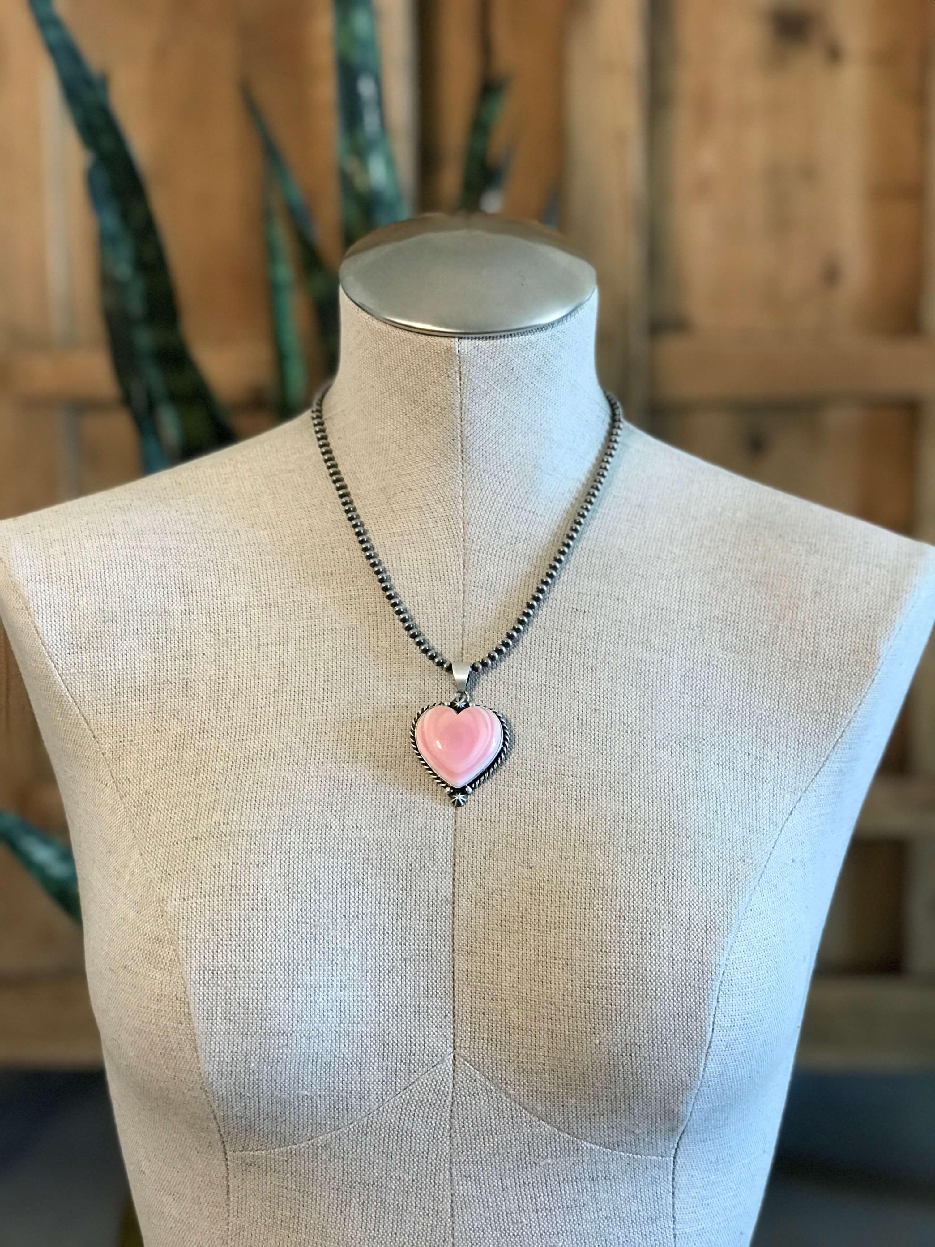 The Naylor Heart Pendants-Pendants-Calli Co., Turquoise and Silver Jewelry, Native American Handmade, Zuni Tribe, Navajo Tribe, Brock Texas