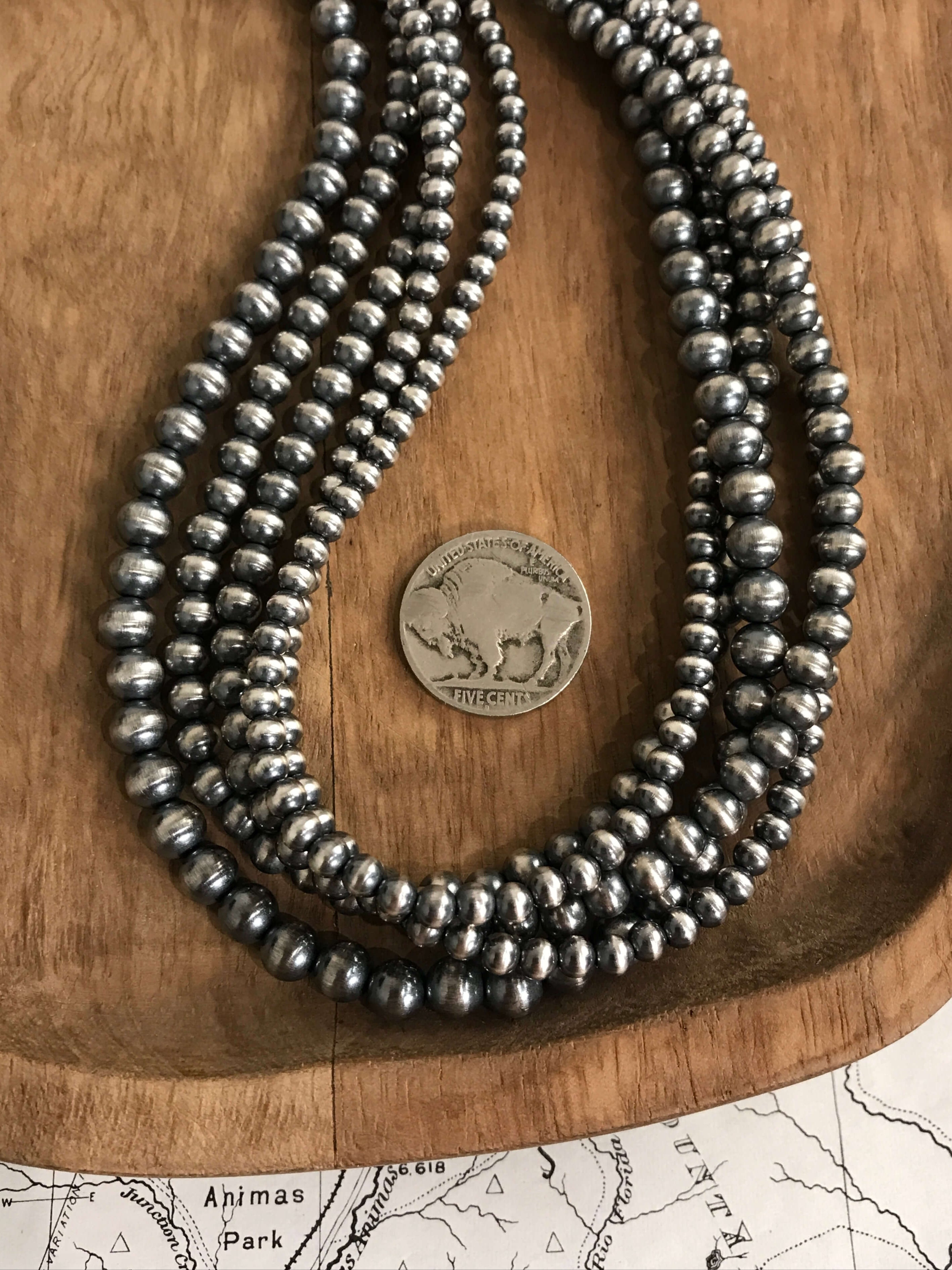 The Triple Strand Pearl Necklaces | Calli Co. Silver | Fort Worth, TX