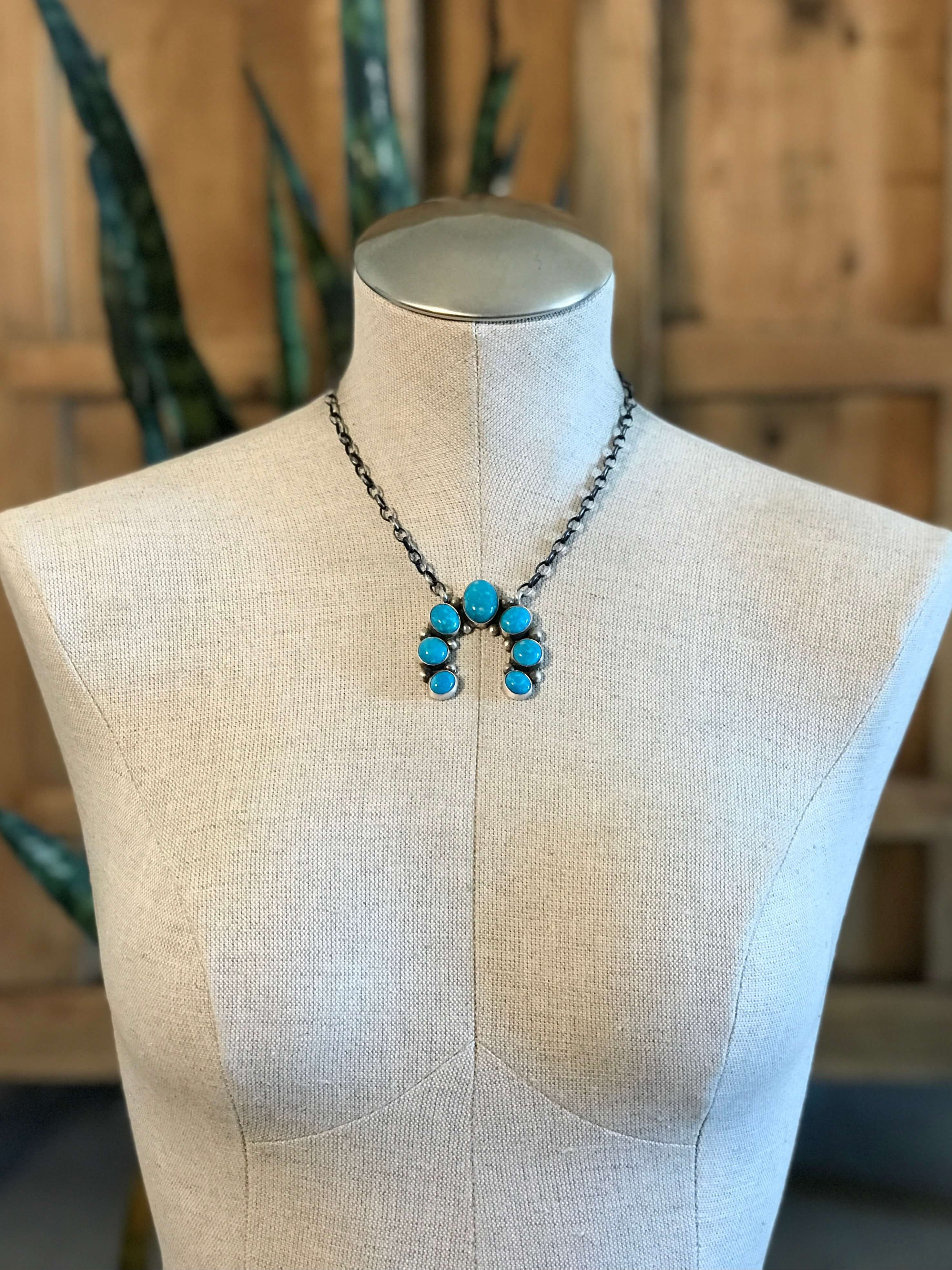 The Naja Necklace, 3-Necklaces-Calli Co., Turquoise and Silver Jewelry, Native American Handmade, Zuni Tribe, Navajo Tribe, Brock Texas