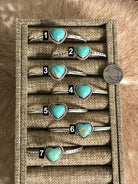 The Margot Heart Cuffs-Bracelets & Cuffs-Calli Co., Turquoise and Silver Jewelry, Native American Handmade, Zuni Tribe, Navajo Tribe, Brock Texas