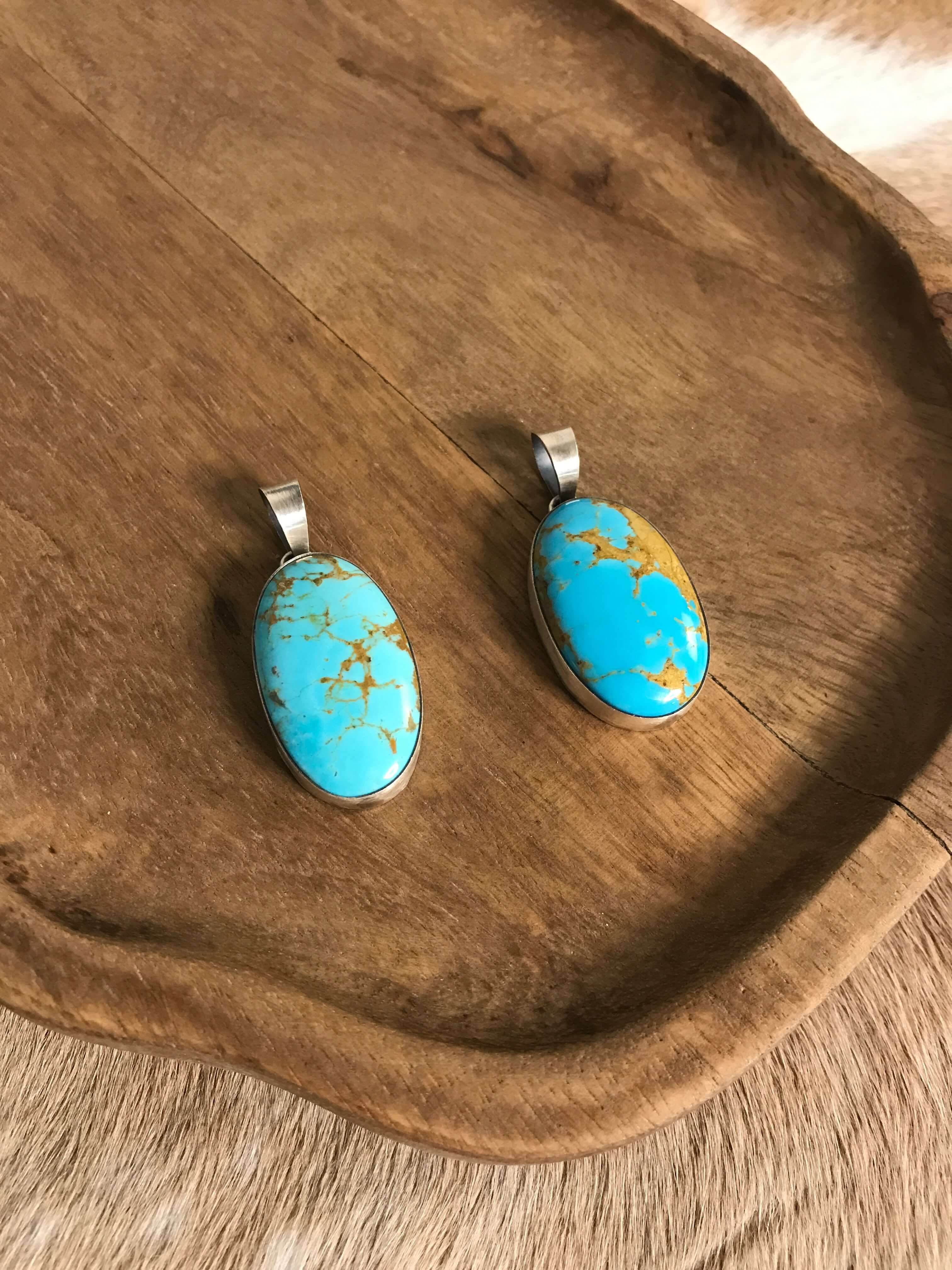 The Dunton Pendants-Pendants-Calli Co., Turquoise and Silver Jewelry, Native American Handmade, Zuni Tribe, Navajo Tribe, Brock Texas