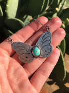 The Butterfly Necklace, 1-Necklaces-Calli Co., Turquoise and Silver Jewelry, Native American Handmade, Zuni Tribe, Navajo Tribe, Brock Texas