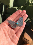 The Butterfly Necklace, 6-Necklaces-Calli Co., Turquoise and Silver Jewelry, Native American Handmade, Zuni Tribe, Navajo Tribe, Brock Texas