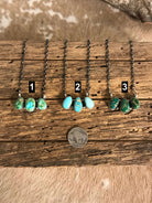 The Mckinnon Turquoise 3 Stone Necklaces-Necklaces-Calli Co., Turquoise and Silver Jewelry, Native American Handmade, Zuni Tribe, Navajo Tribe, Brock Texas