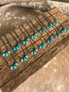 The Rexford Turquoise 3 Stone Necklaces-Necklaces-Calli Co., Turquoise and Silver Jewelry, Native American Handmade, Zuni Tribe, Navajo Tribe, Brock Texas
