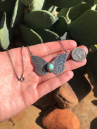 The Butterfly Necklace, 12-Necklaces-Calli Co., Turquoise and Silver Jewelry, Native American Handmade, Zuni Tribe, Navajo Tribe, Brock Texas