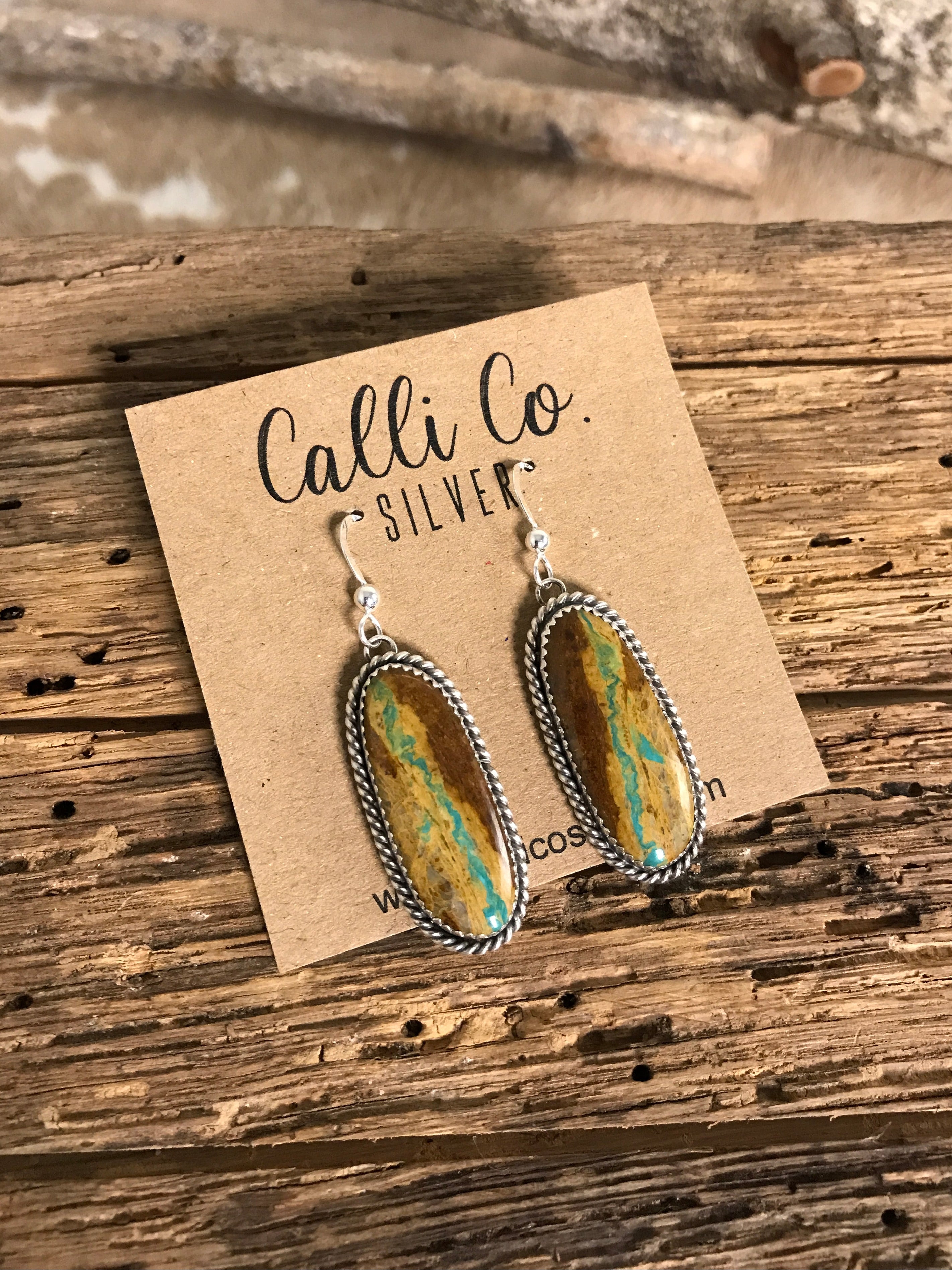 The Turquoise Dangles, 22-Earrings-Calli Co., Turquoise and Silver Jewelry, Native American Handmade, Zuni Tribe, Navajo Tribe, Brock Texas