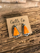The Spiny Studs, 10-Earrings-Calli Co., Turquoise and Silver Jewelry, Native American Handmade, Zuni Tribe, Navajo Tribe, Brock Texas