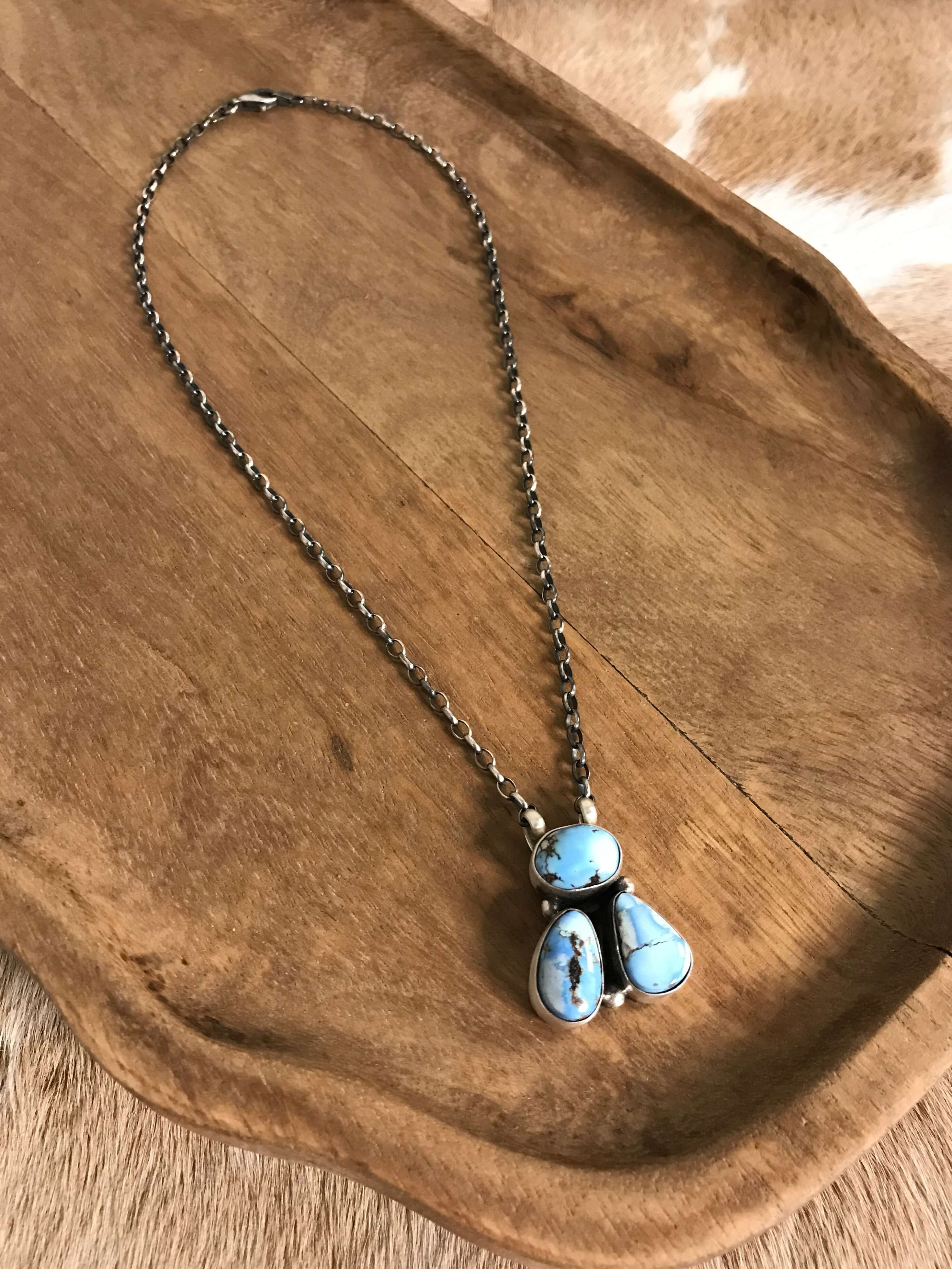 The Tempe Necklace, 11-Necklaces-Calli Co., Turquoise and Silver Jewelry, Native American Handmade, Zuni Tribe, Navajo Tribe, Brock Texas