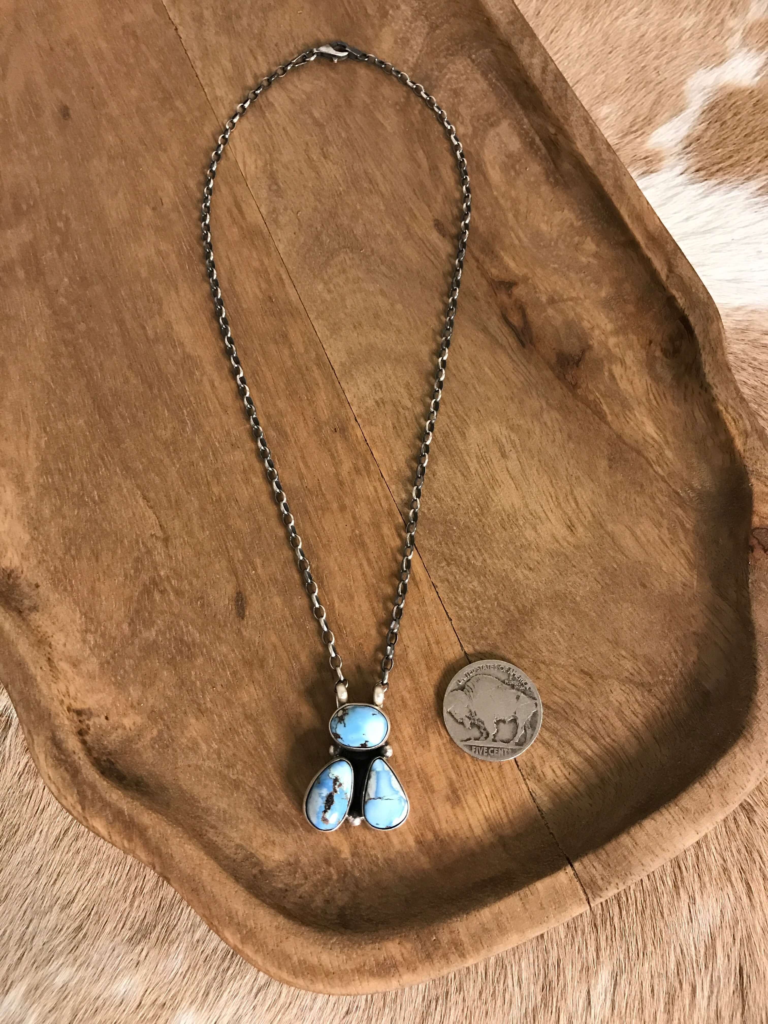 The Tempe Necklace, 11-Necklaces-Calli Co., Turquoise and Silver Jewelry, Native American Handmade, Zuni Tribe, Navajo Tribe, Brock Texas