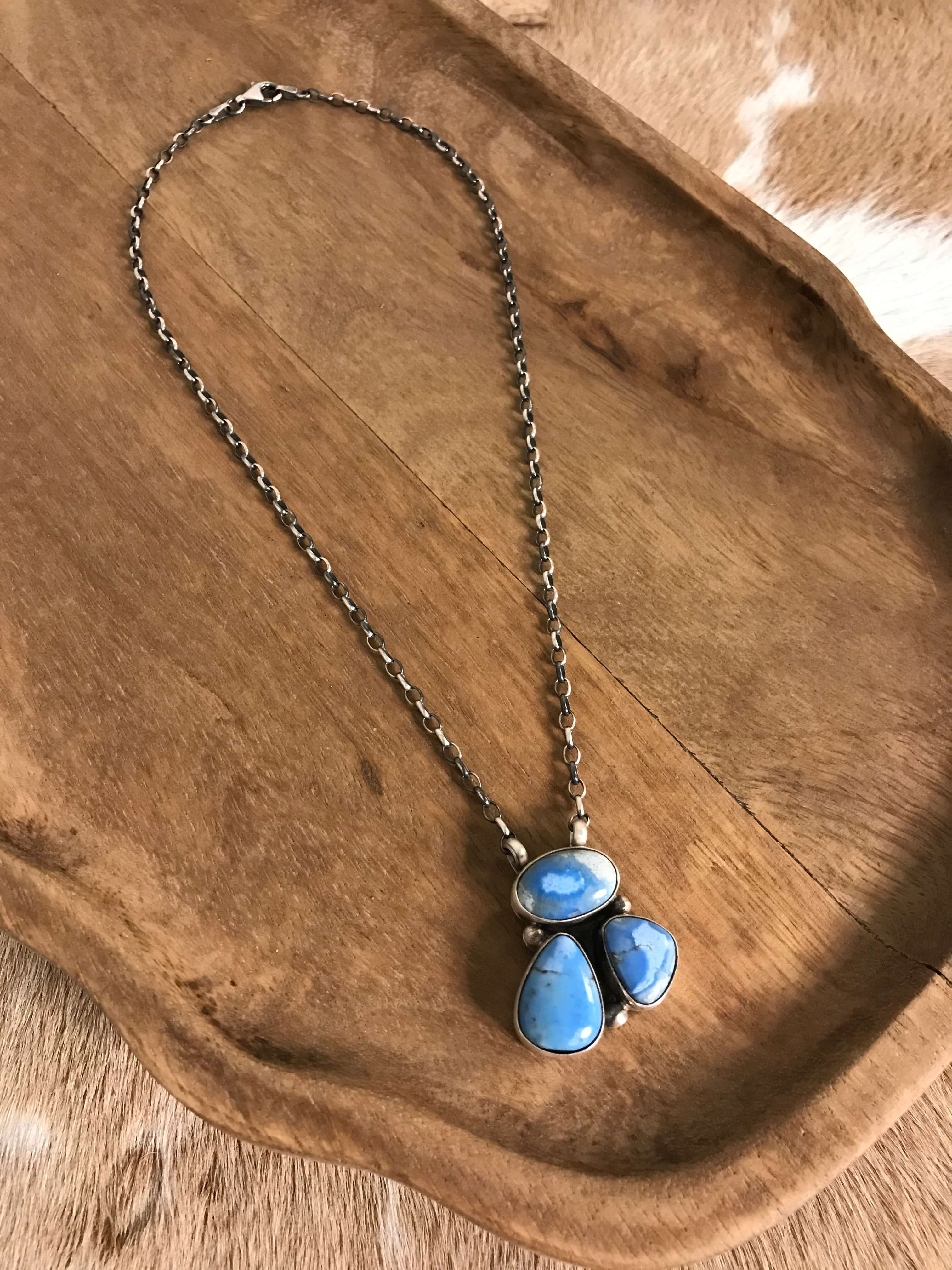 The Tempe Necklace, 12-Necklaces-Calli Co., Turquoise and Silver Jewelry, Native American Handmade, Zuni Tribe, Navajo Tribe, Brock Texas