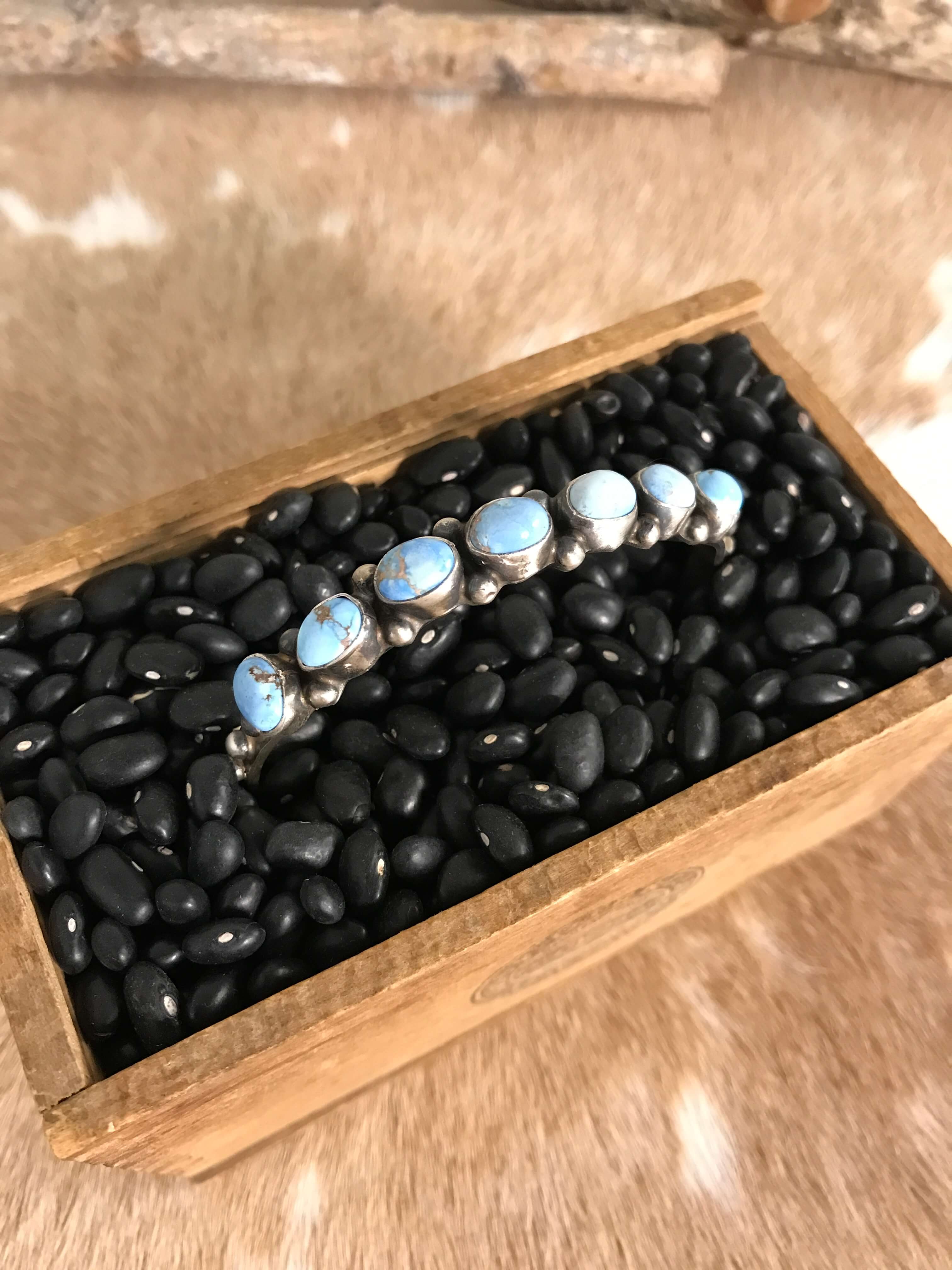 The Canoncino Cuff, 2-Bracelets & Cuffs-Calli Co., Turquoise and Silver Jewelry, Native American Handmade, Zuni Tribe, Navajo Tribe, Brock Texas