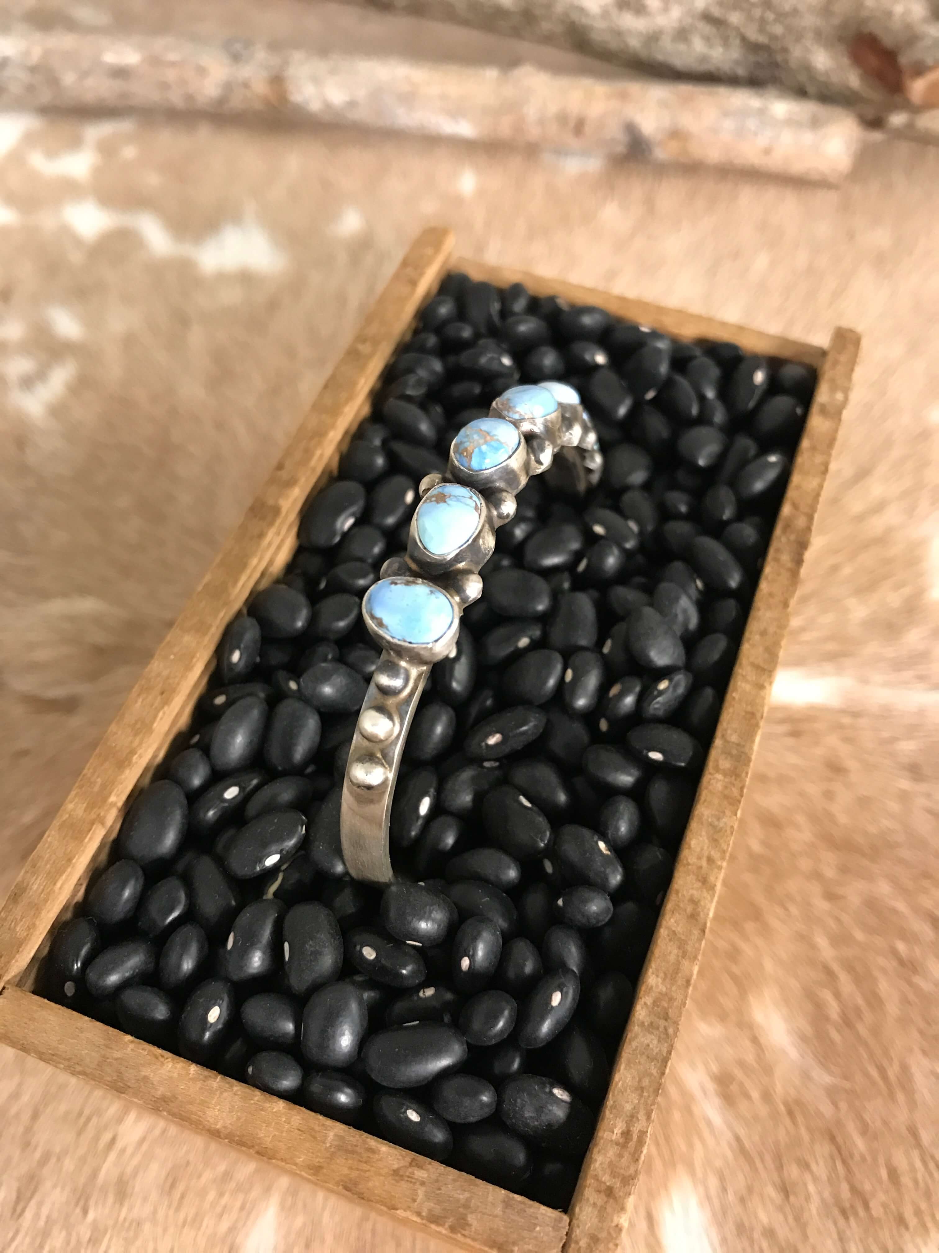 The Canoncino Cuff, 2-Bracelets & Cuffs-Calli Co., Turquoise and Silver Jewelry, Native American Handmade, Zuni Tribe, Navajo Tribe, Brock Texas