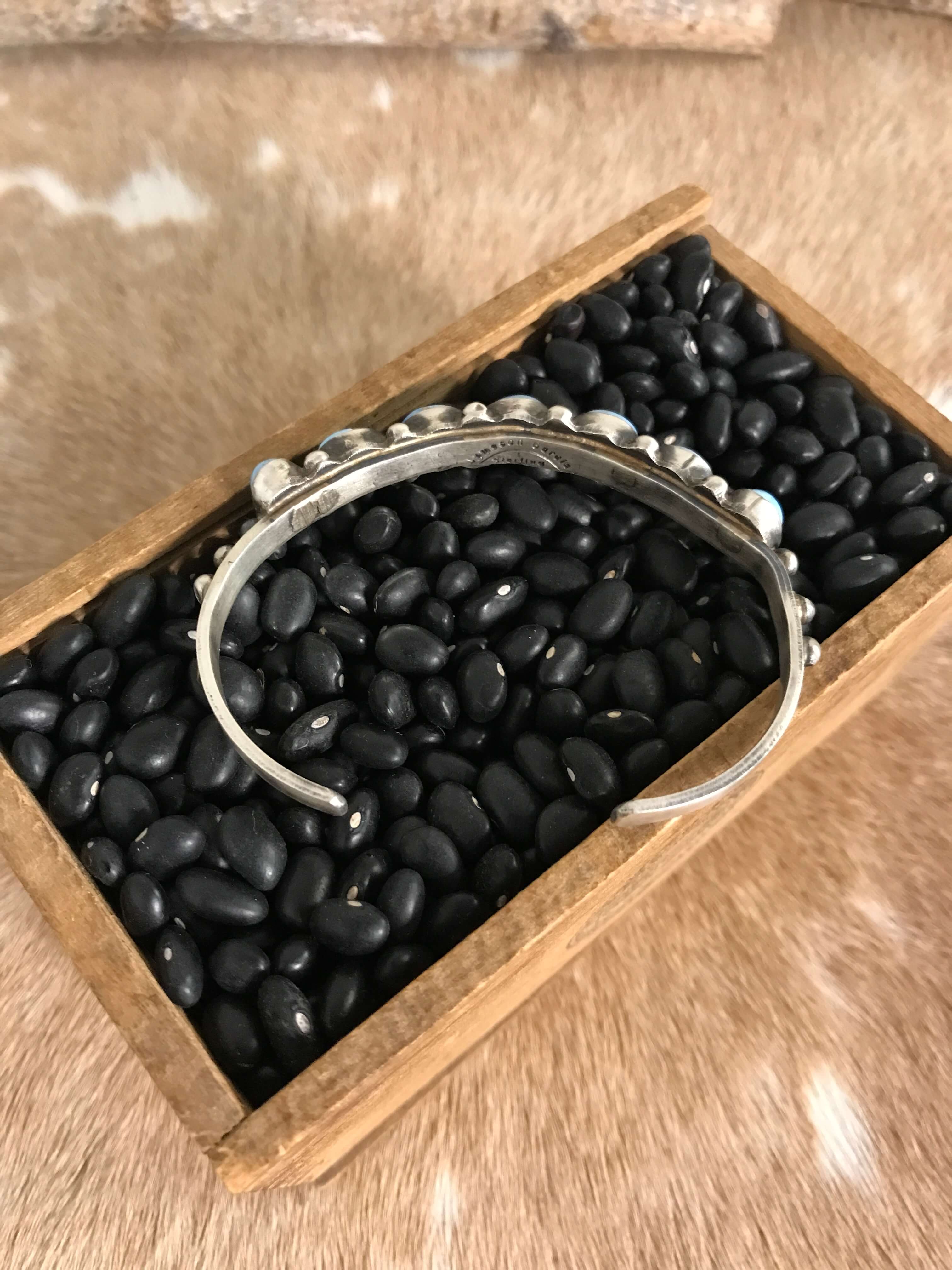 The Canoncino Cuff, 2-Bracelets & Cuffs-Calli Co., Turquoise and Silver Jewelry, Native American Handmade, Zuni Tribe, Navajo Tribe, Brock Texas