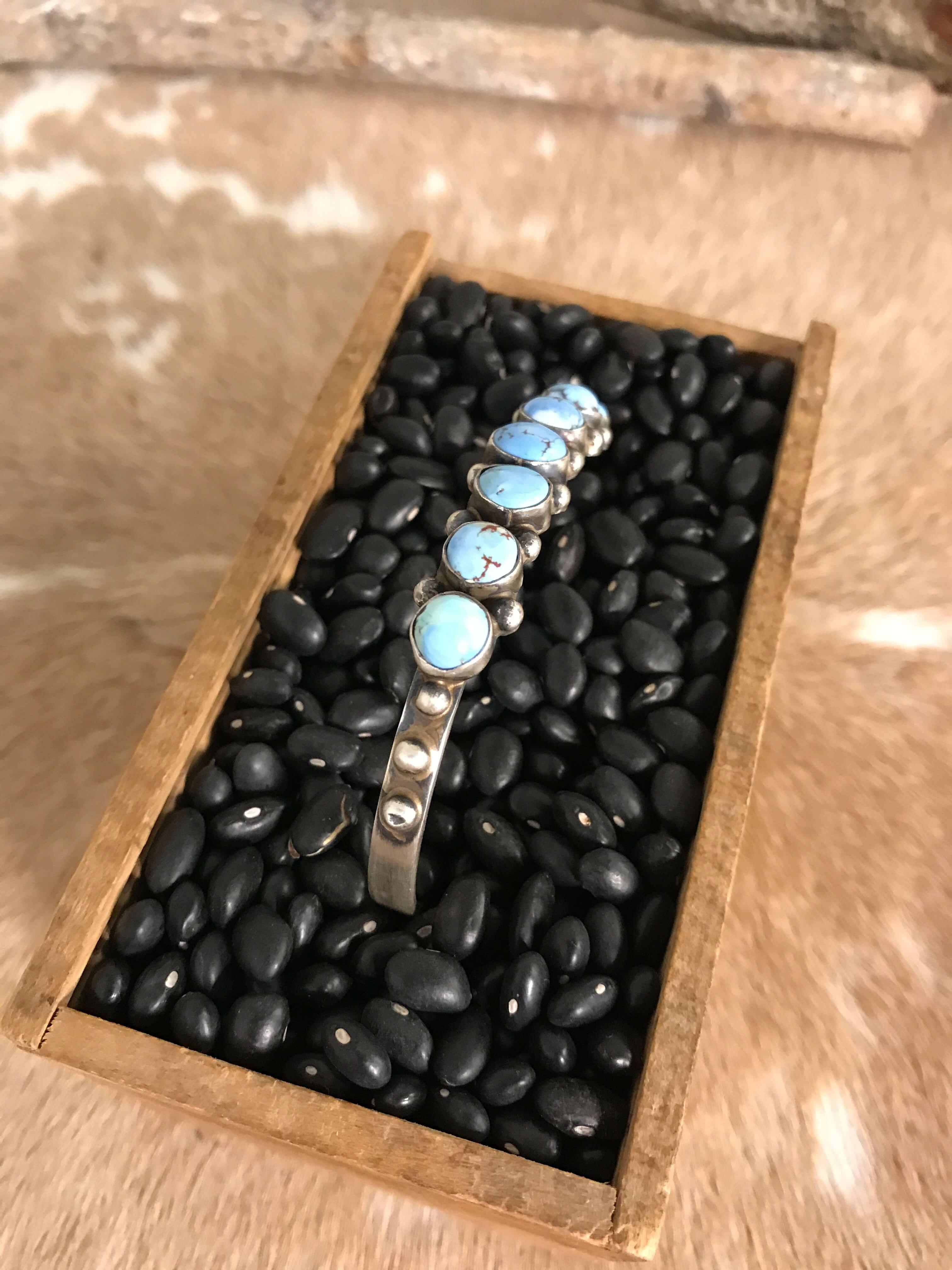 The Canoncino Cuff, 1-Bracelets & Cuffs-Calli Co., Turquoise and Silver Jewelry, Native American Handmade, Zuni Tribe, Navajo Tribe, Brock Texas