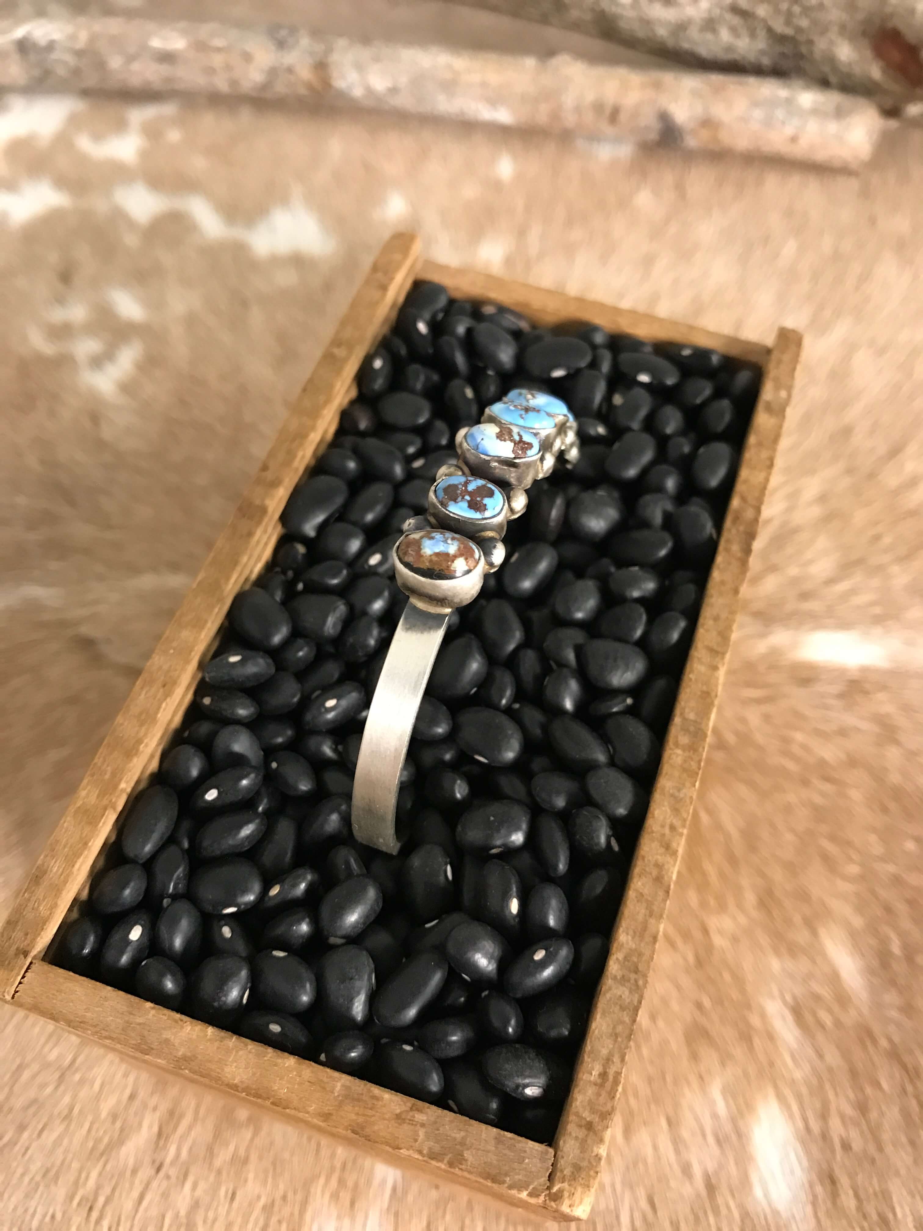 The Canoncino Cuff, 3-Bracelets & Cuffs-Calli Co., Turquoise and Silver Jewelry, Native American Handmade, Zuni Tribe, Navajo Tribe, Brock Texas